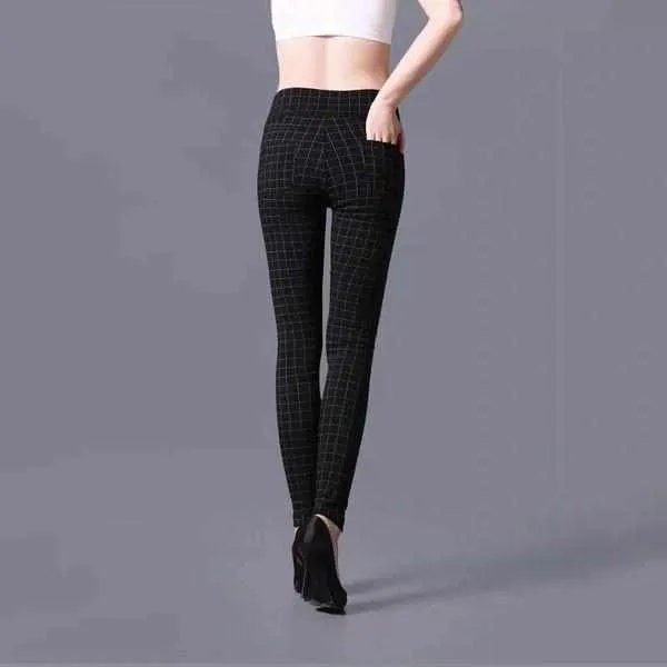 2pcs Black And White Colour High Waist Design Casual Pants/ Leggings For Women