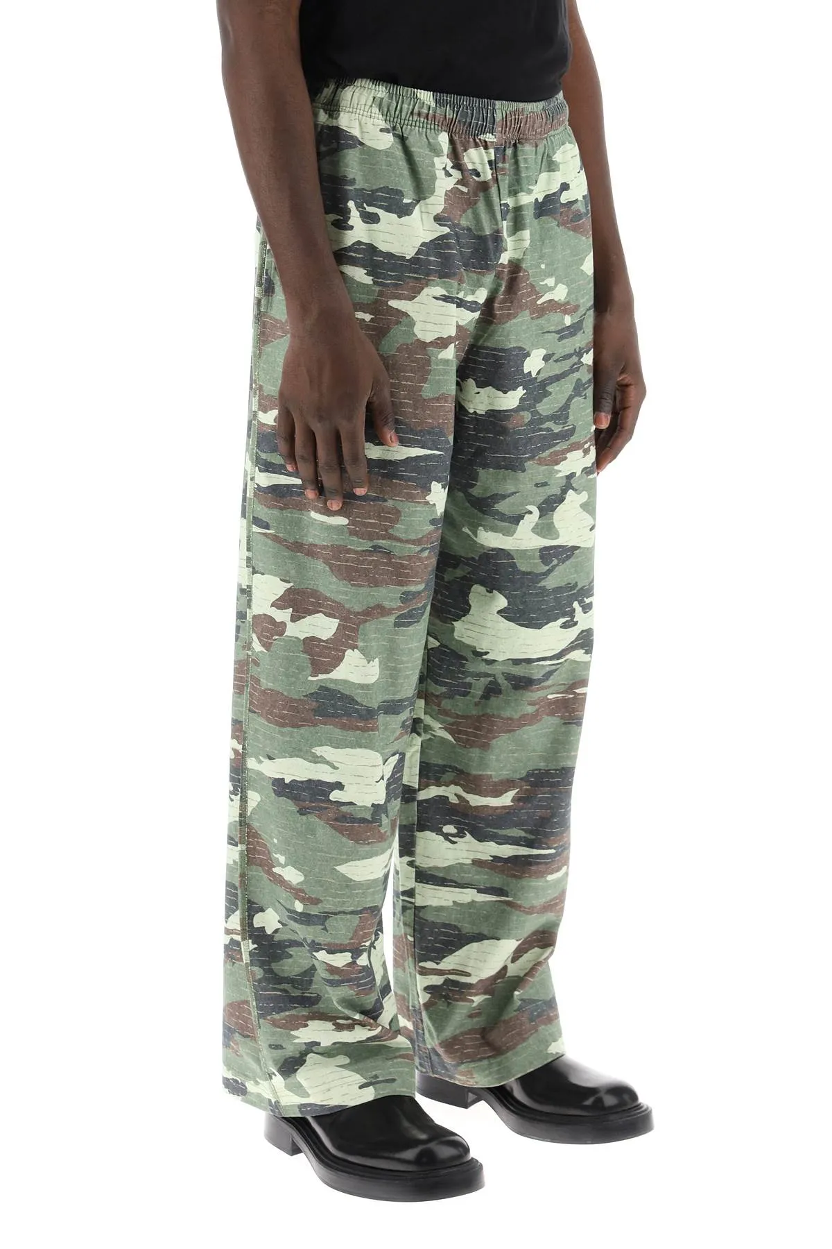 Acne Studios Camouflage Jersey Pants For Men (Size - M)