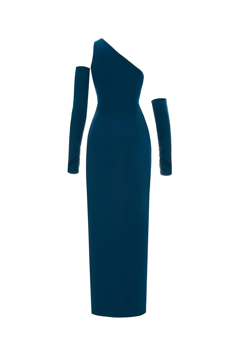 Adenium Cocoon One Shoulder Cotton Ankle Length Dress