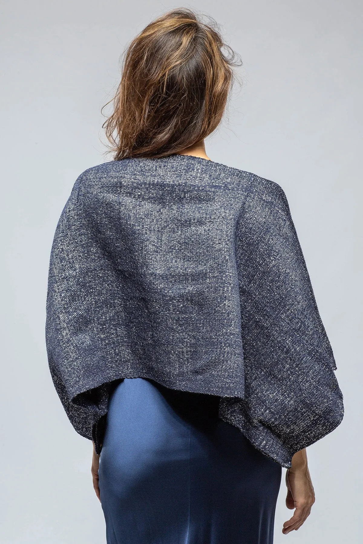 Alice Woven Cropped Top In Midnight