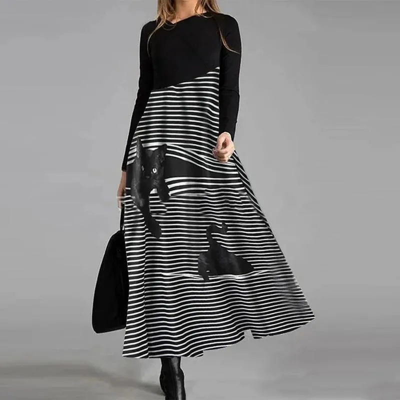 Autumn Winter Long Sleeves Slim Party Dresses