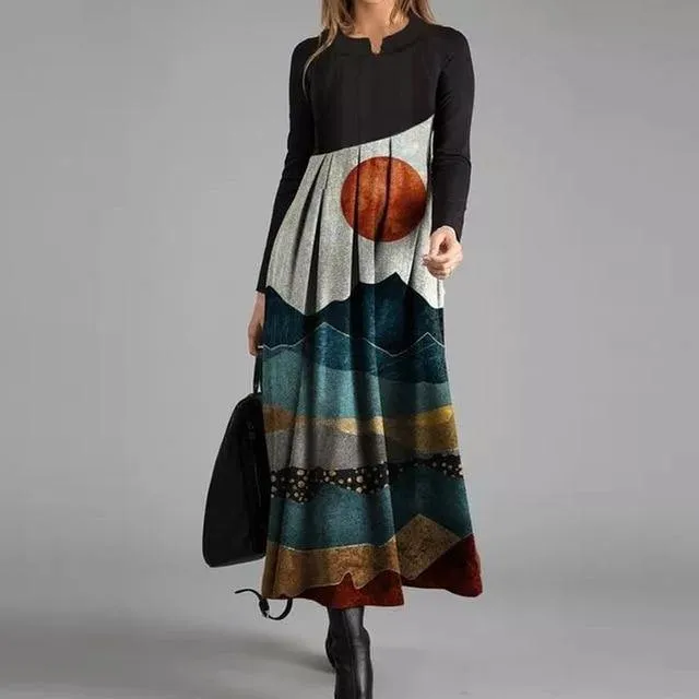 Autumn Winter Long Sleeves Slim Party Dresses