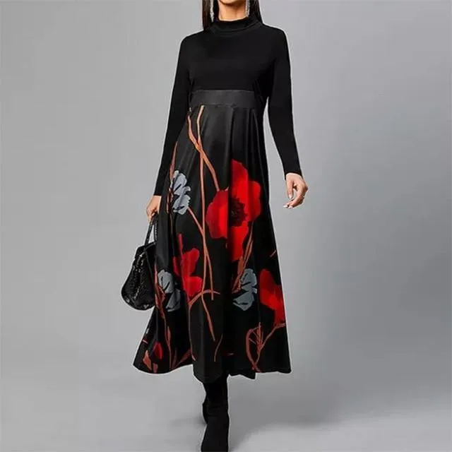 Autumn Winter Long Sleeves Slim Party Dresses