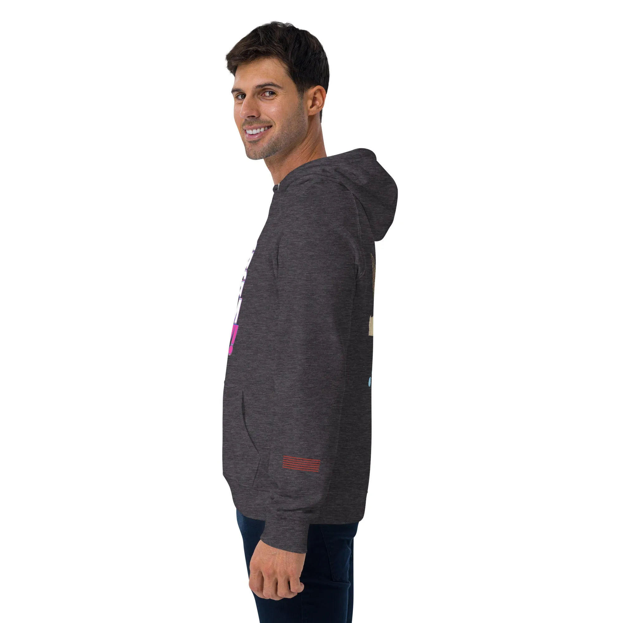 Bing Bang Boom POW! Unisex eco raglan hoodie