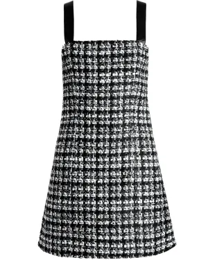 Black and Off White Bonita A Line Dress