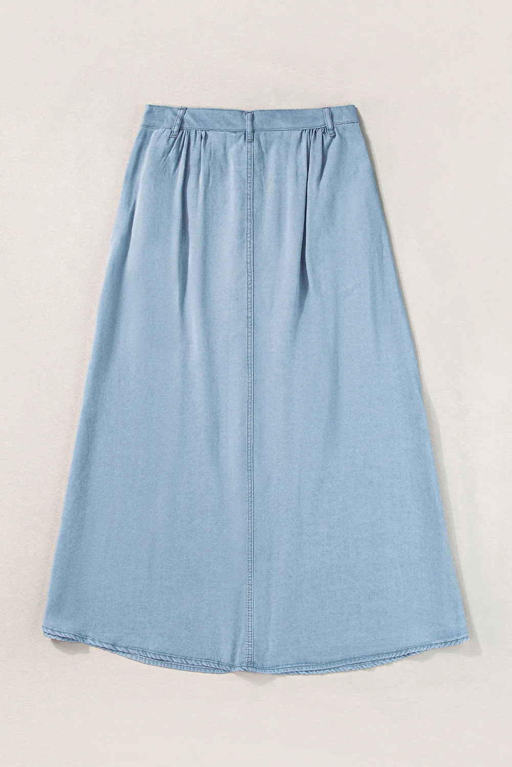 Casual Button Down Maxi Skirt