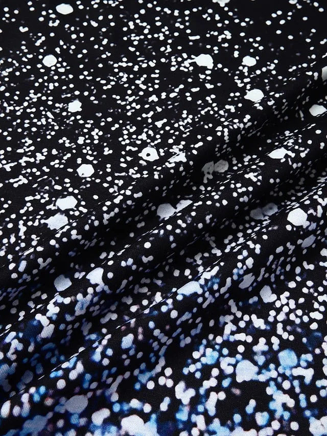 Casual Dress Shift Dress Midi Dress Red Blue Purple Short Sleeve Color Gradient Lace Spring Summer V Neck Fashion Daily Vacation Weekend  S M L XL XXL 3XL 4XL 5XL for Women