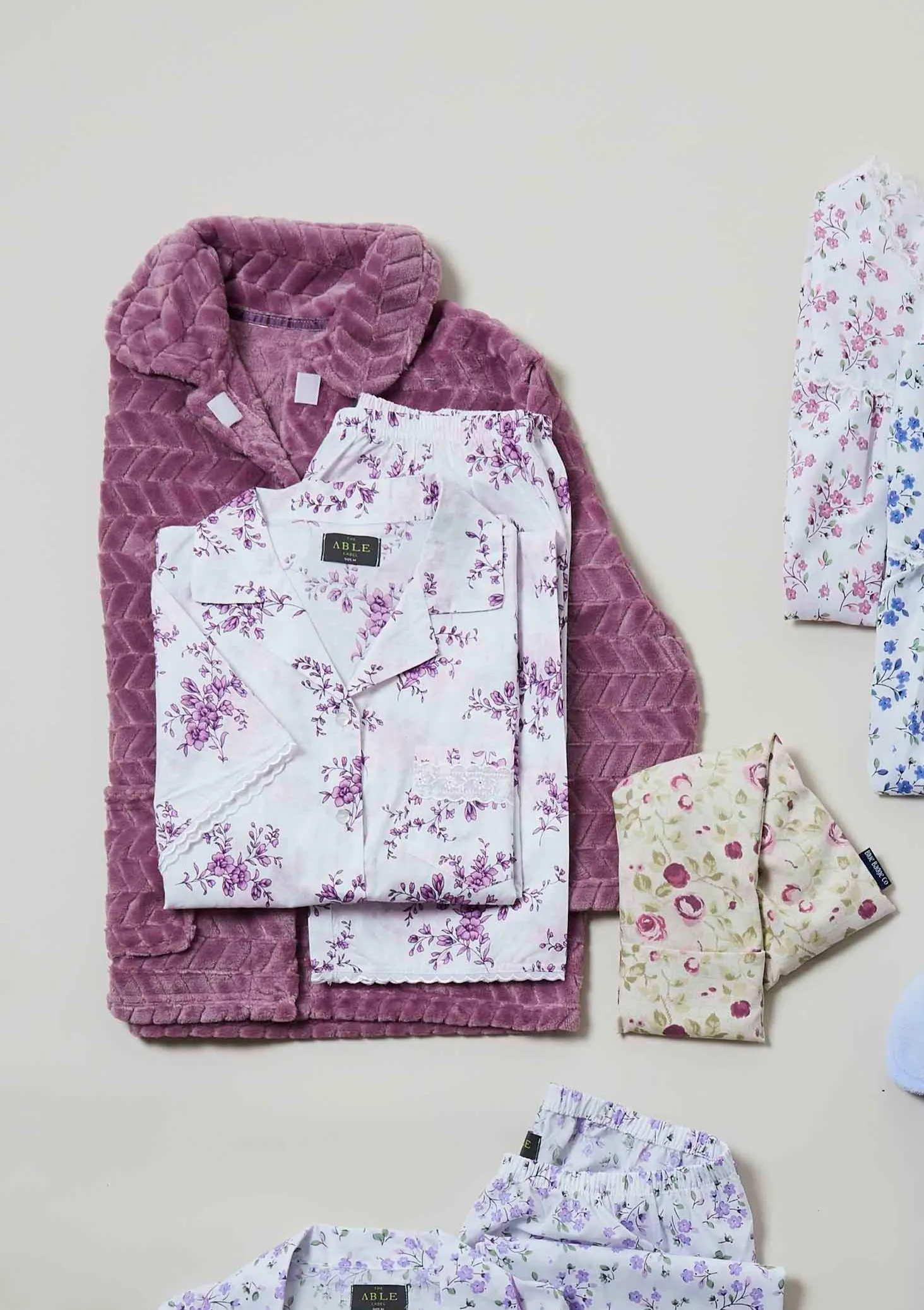 Clementine Cotton VELCRO® Brand Fastening PJ Set