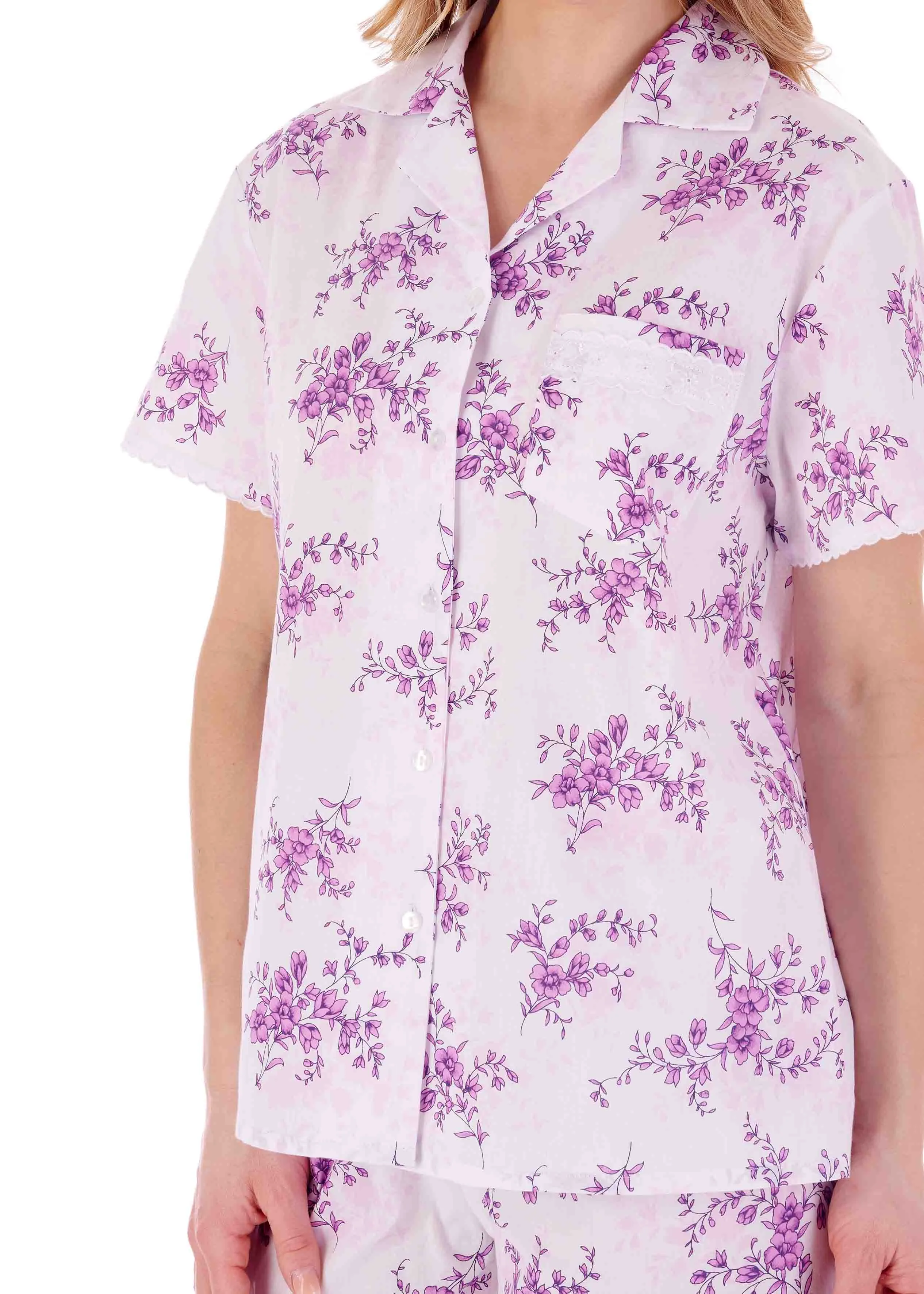 Clementine Cotton VELCRO® Brand Fastening PJ Set
