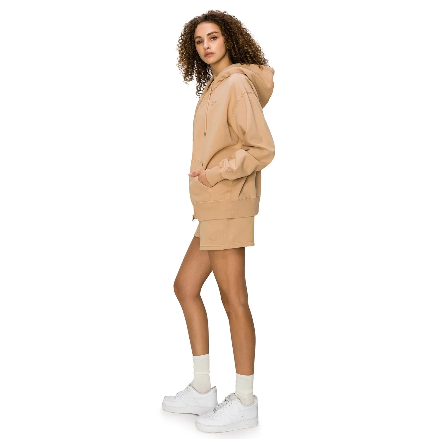 Cloud Fleece Zip Up Hoodie - Tobacco Brown