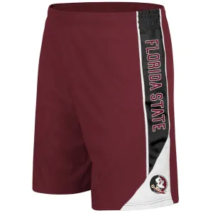 Colosseum Youth Florida State/Seminole Logo Performance Short - Garnet/Black