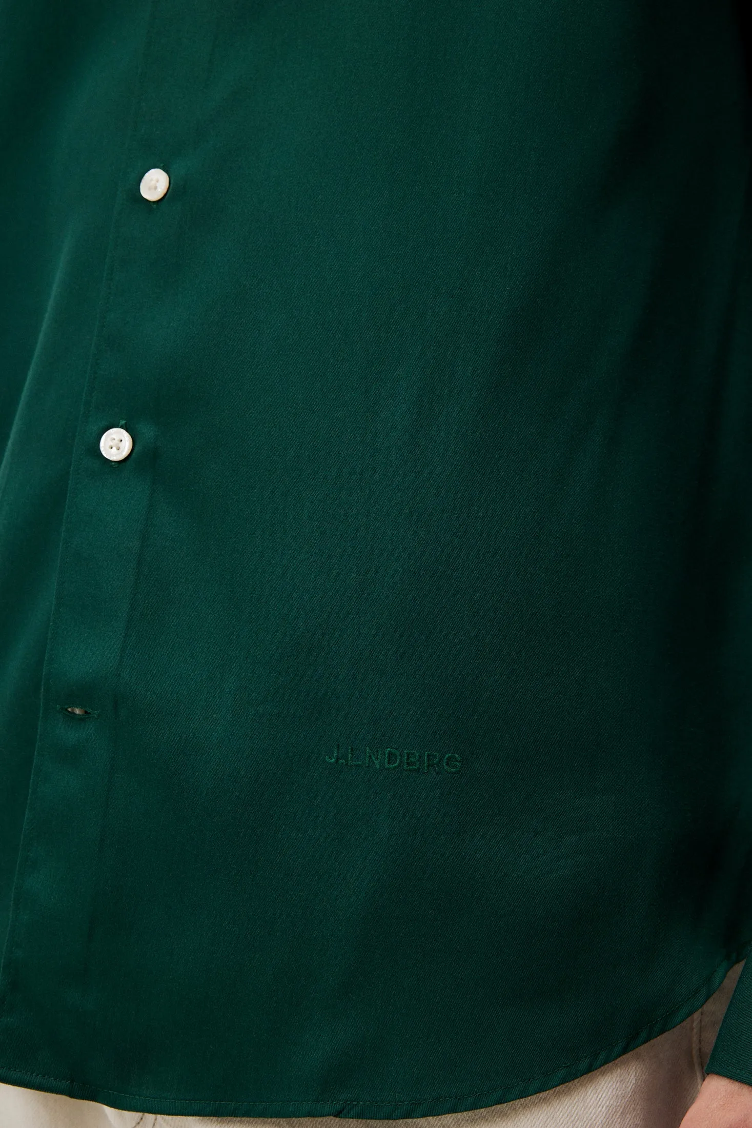 Comfort Tencel Slim Shirt / Rain Forest