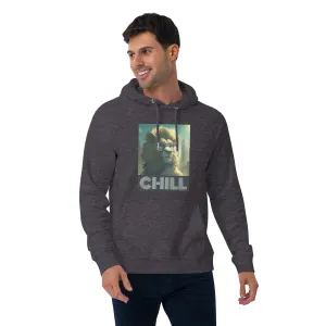 Cool Cat Chill Unisex eco raglan hoodie