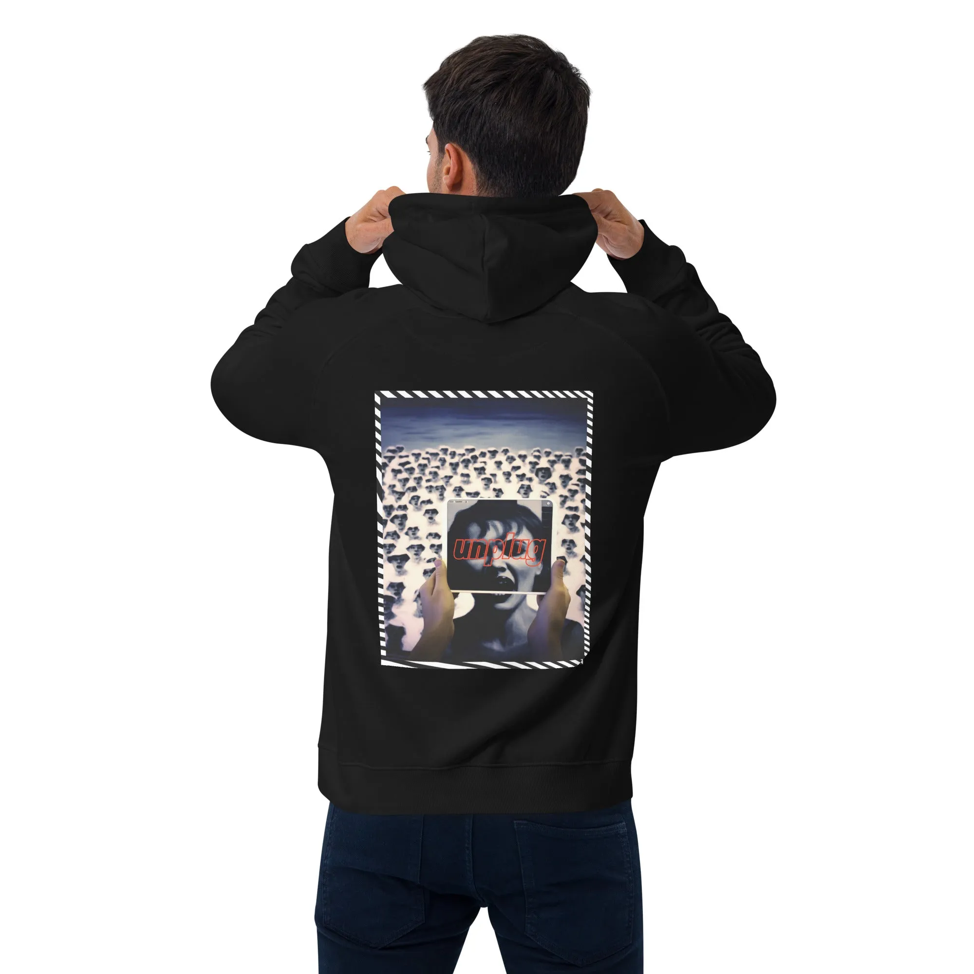 Culture Cap Unplug Unisex eco raglan hoodie