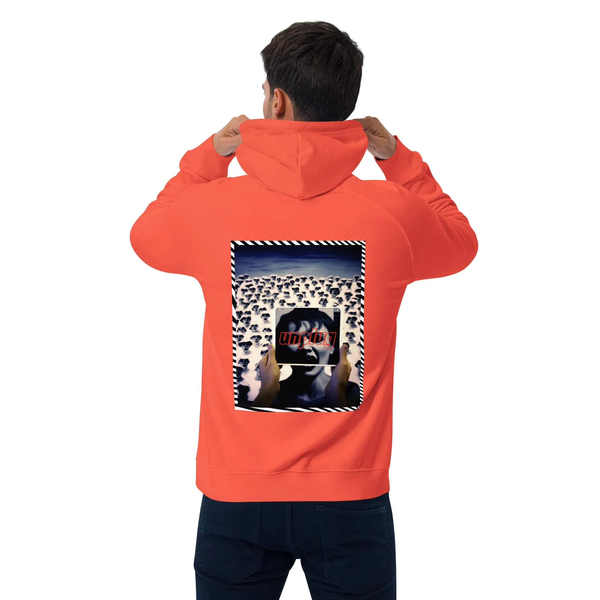 Culture Cap Unplug Unisex eco raglan hoodie