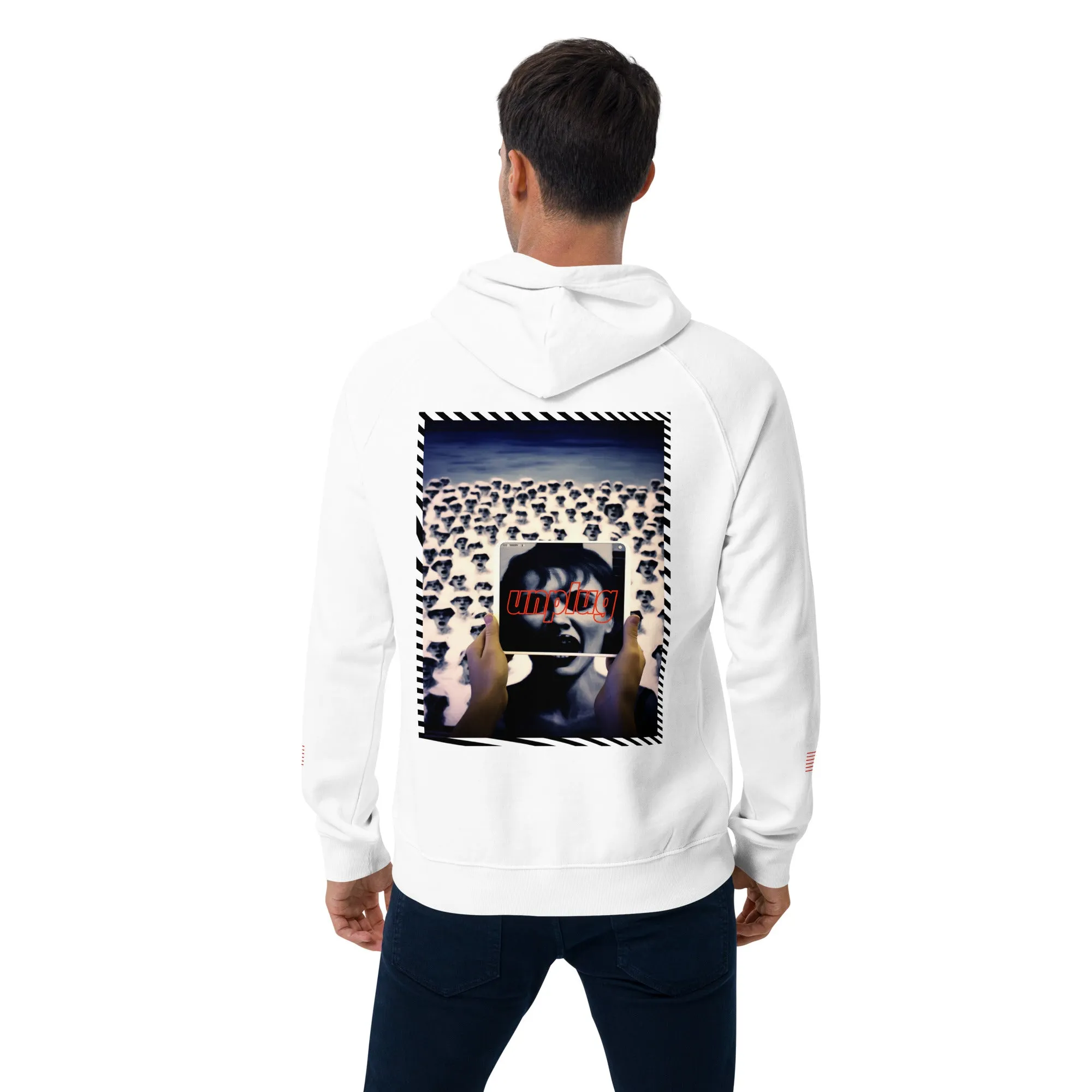 Culture Cap Unplug Unisex eco raglan hoodie