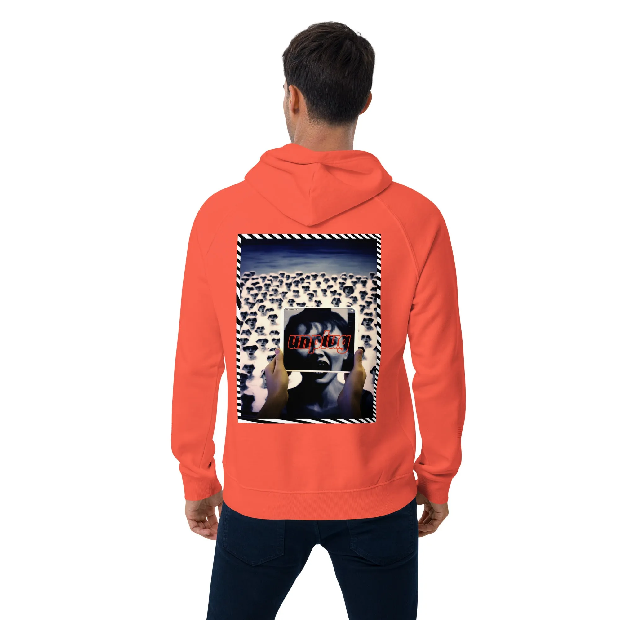 Culture Cap Unplug Unisex eco raglan hoodie