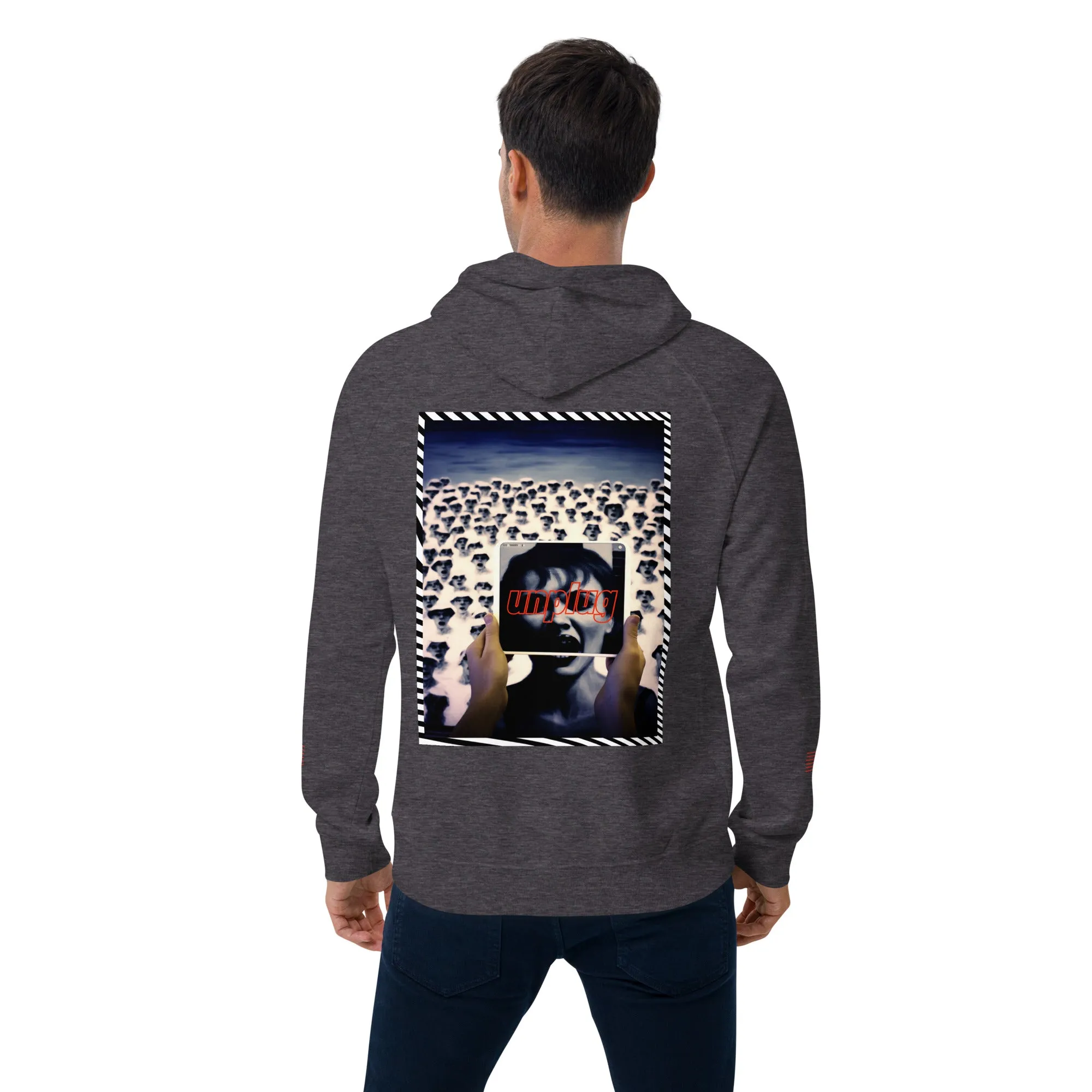 Culture Cap Unplug Unisex eco raglan hoodie