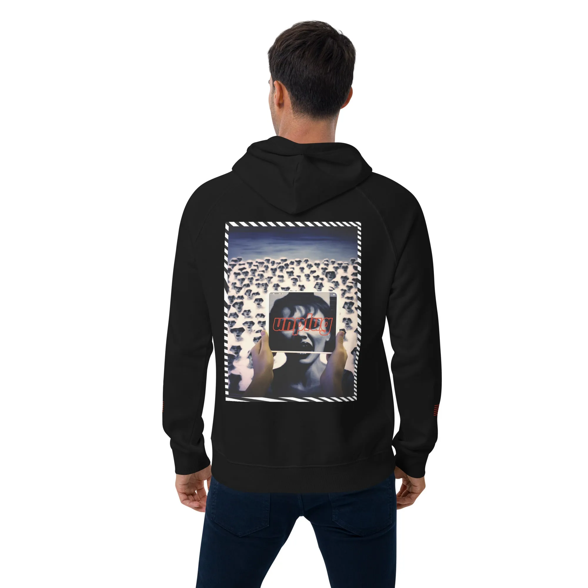 Culture Cap Unplug Unisex eco raglan hoodie