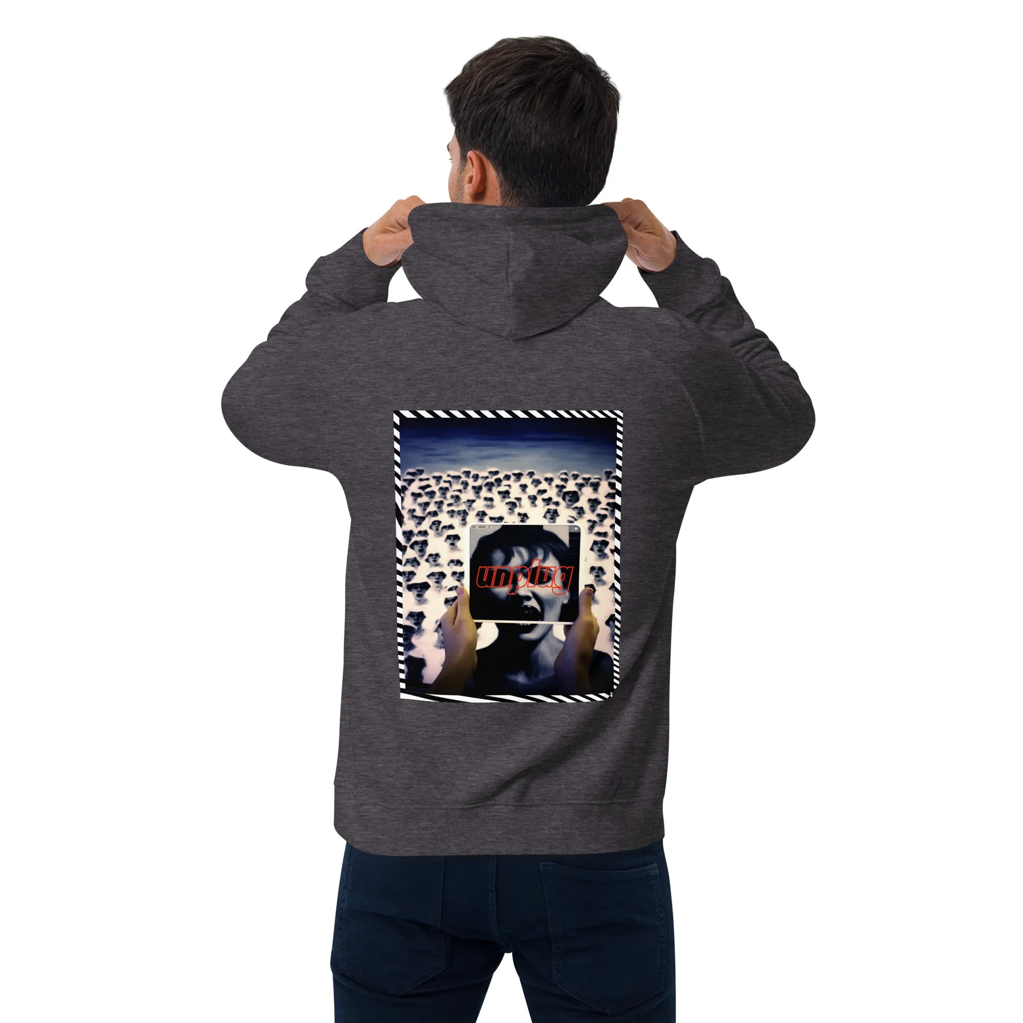 Culture Cap Unplug Unisex eco raglan hoodie