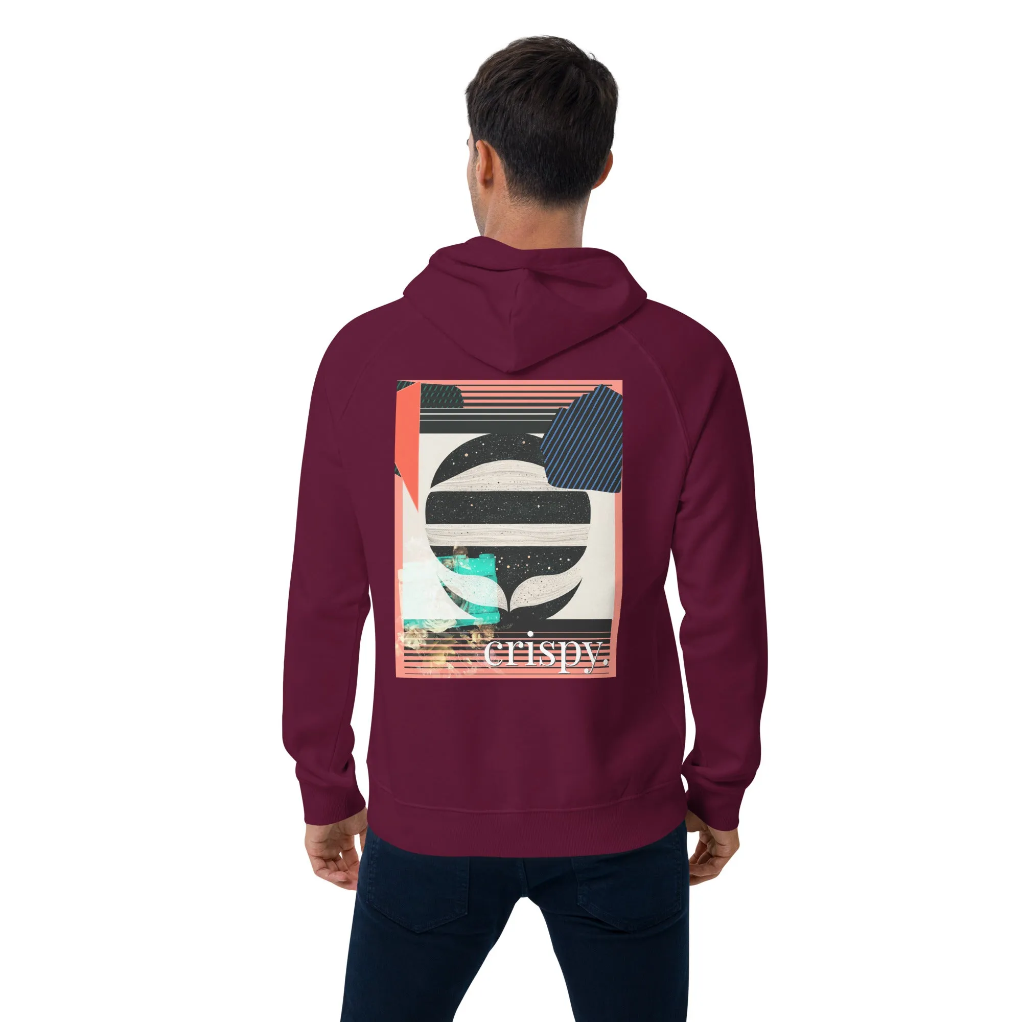Dolphins Eat Rice Unisex eco raglan hoodie