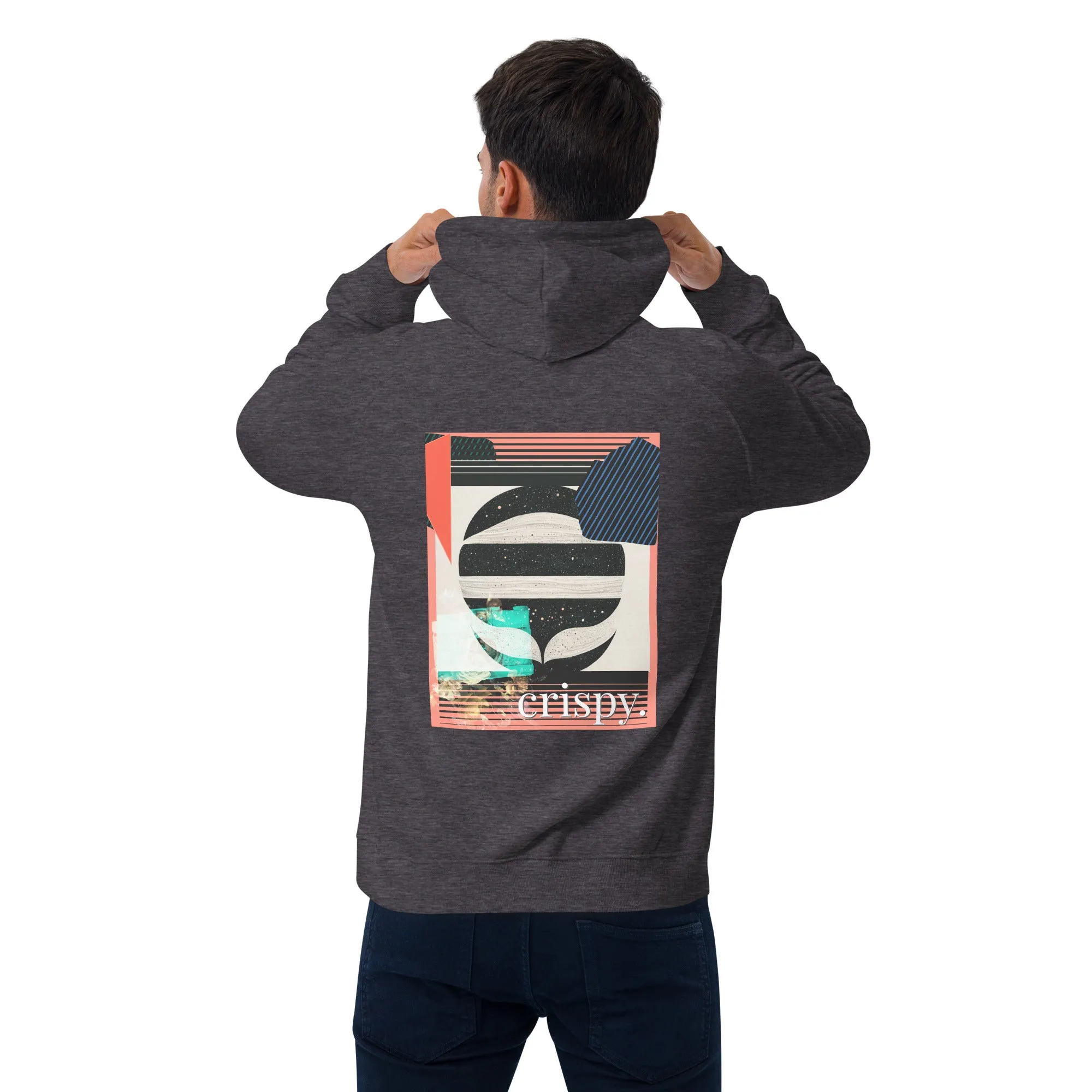 Dolphins Eat Rice Unisex eco raglan hoodie