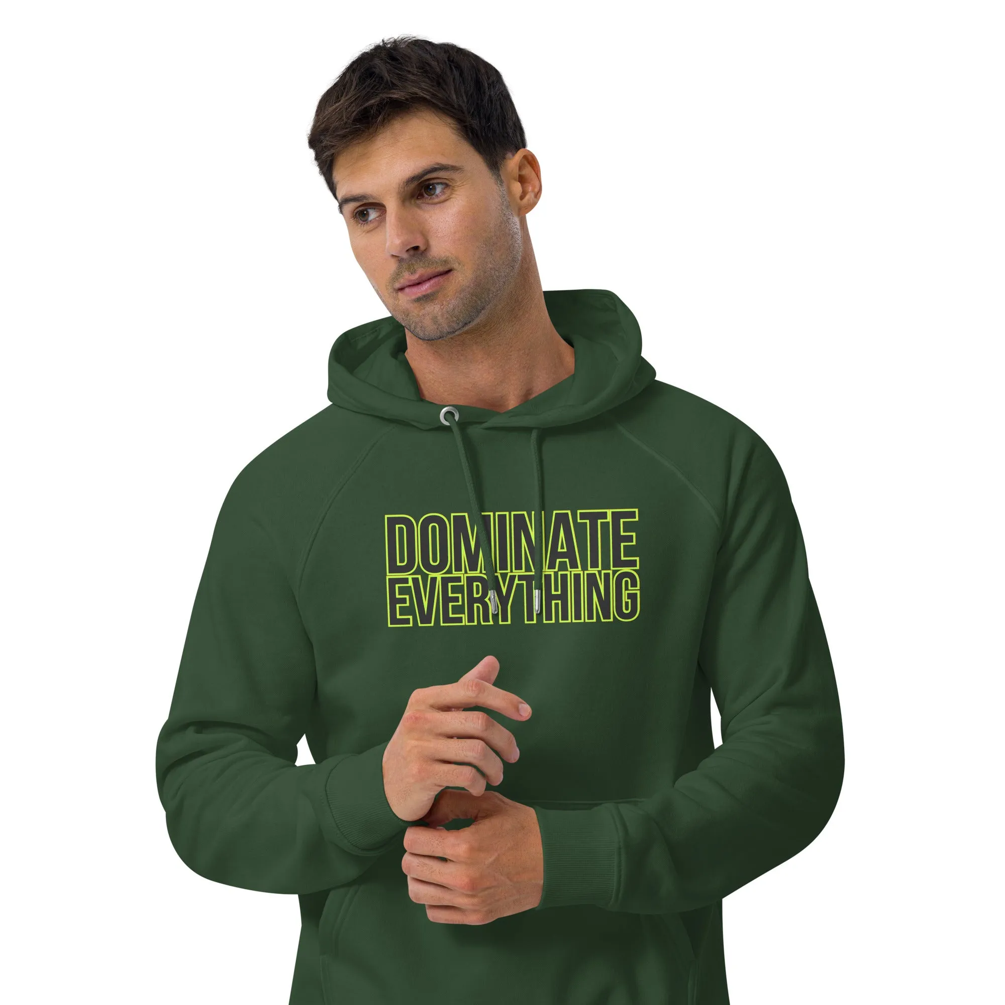 Dominate Everything Unisex eco raglan hoodie