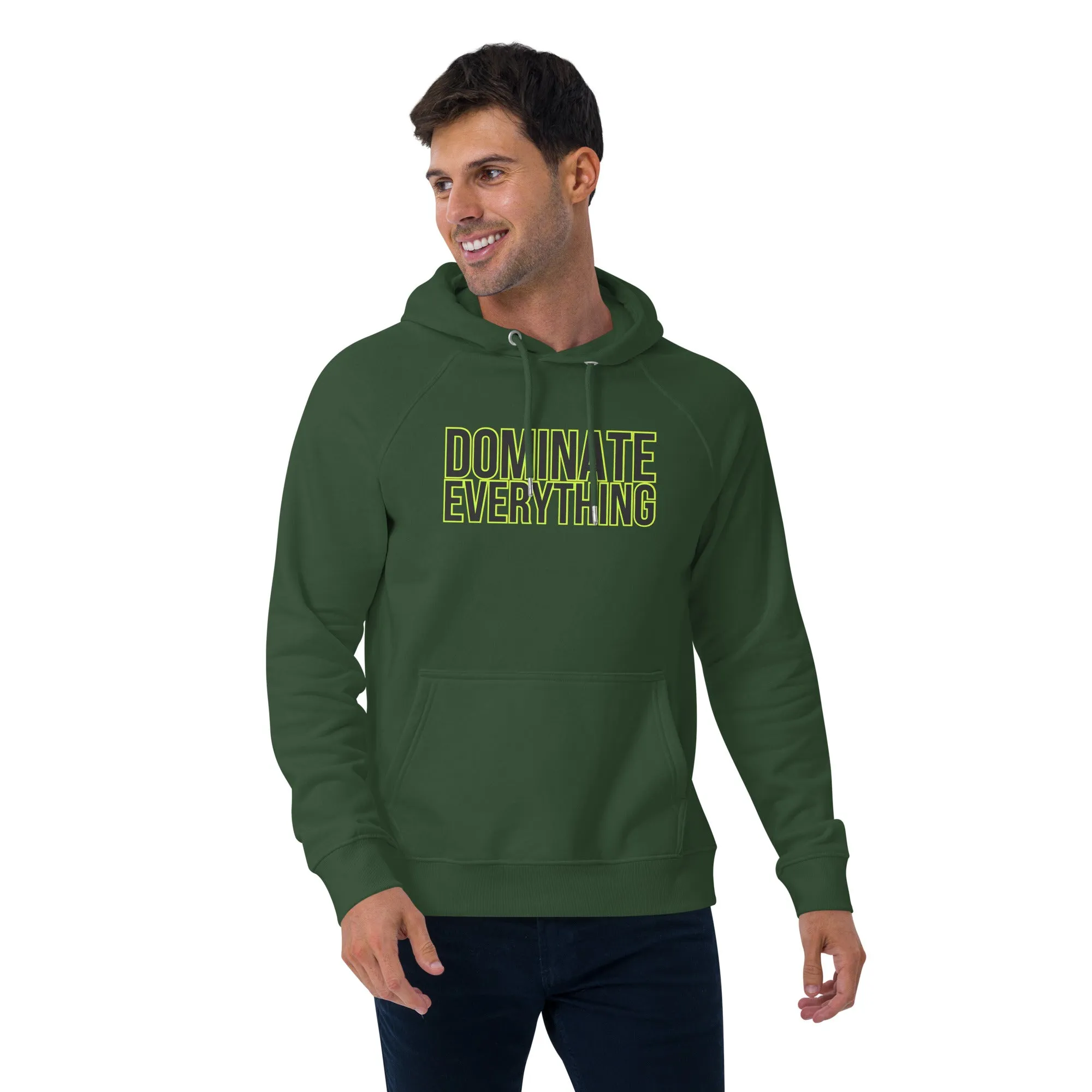 Dominate Everything Unisex eco raglan hoodie