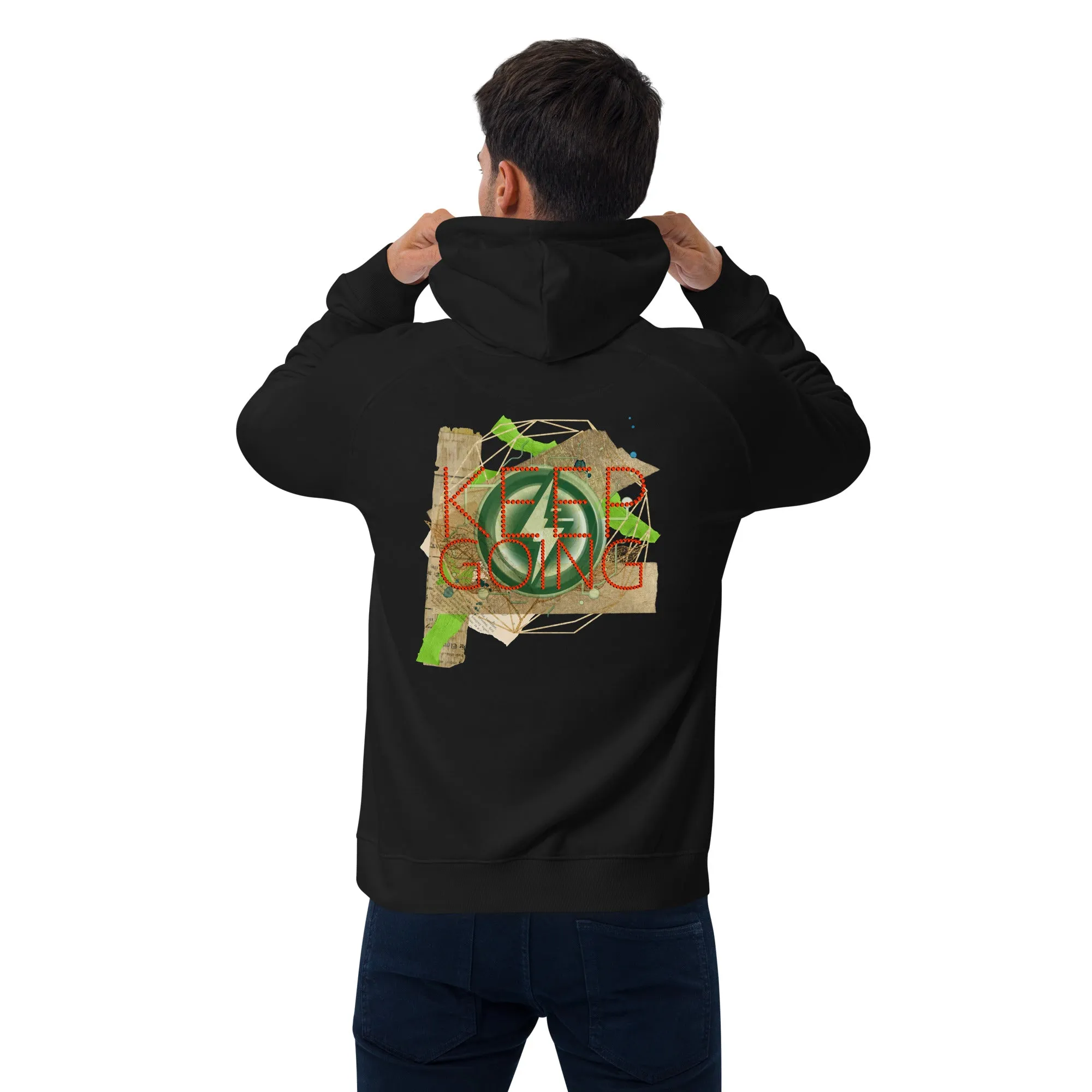 Dominate Everything Unisex eco raglan hoodie