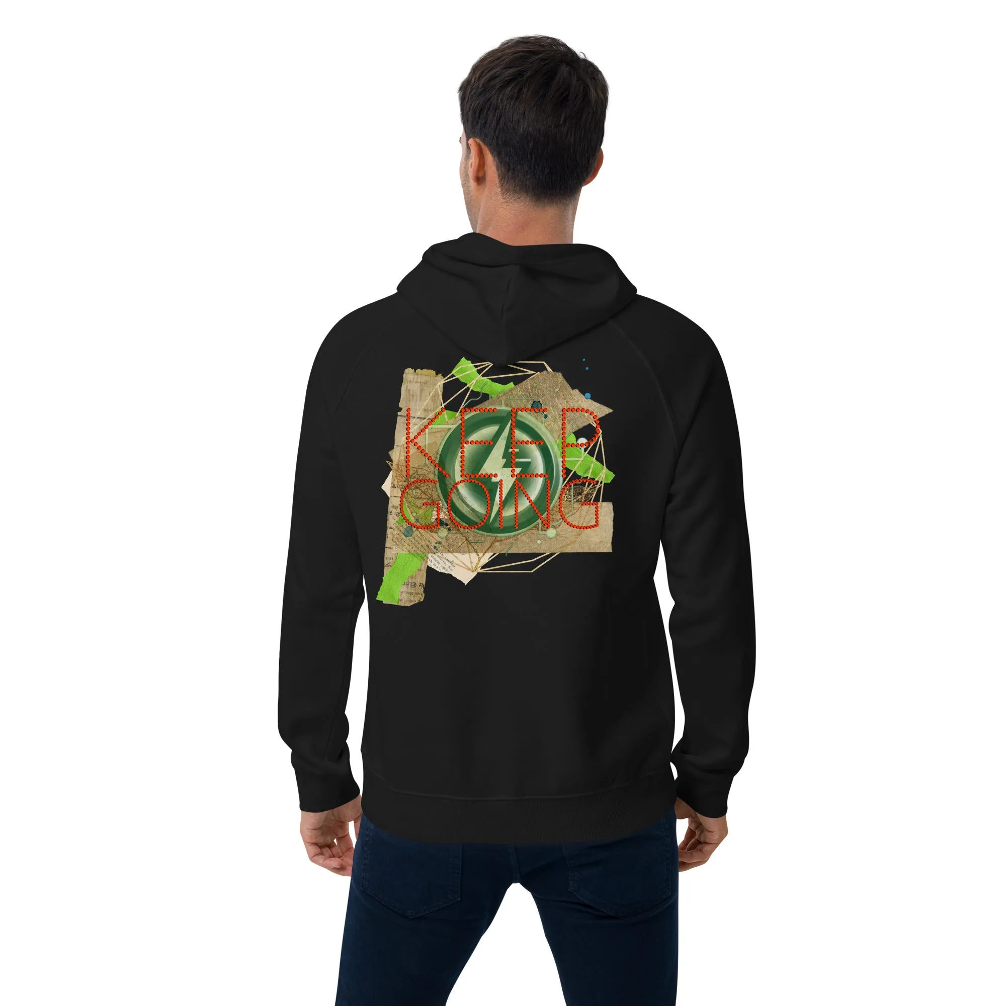 Dominate Everything Unisex eco raglan hoodie