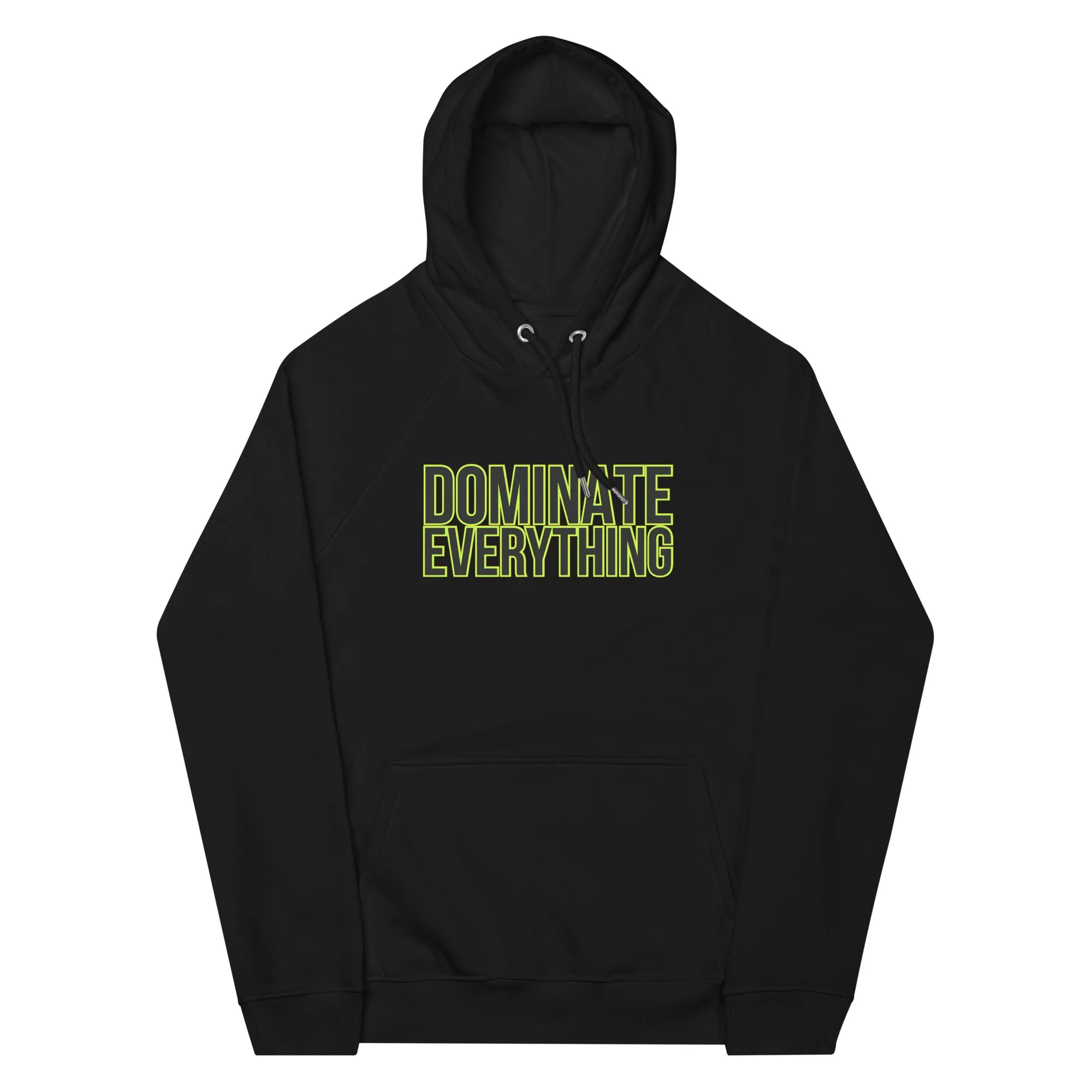 Dominate Everything Unisex eco raglan hoodie