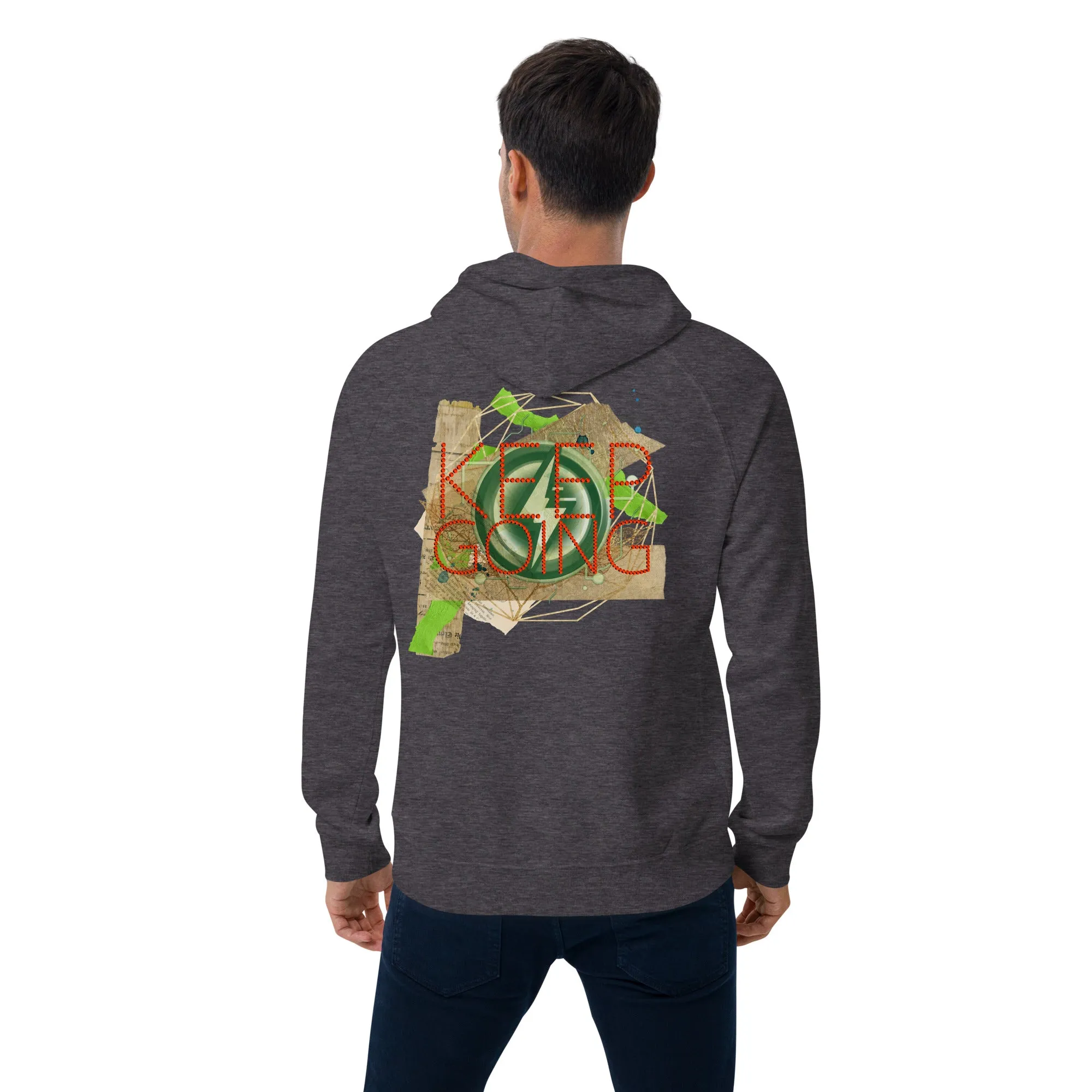 Dominate Everything Unisex eco raglan hoodie