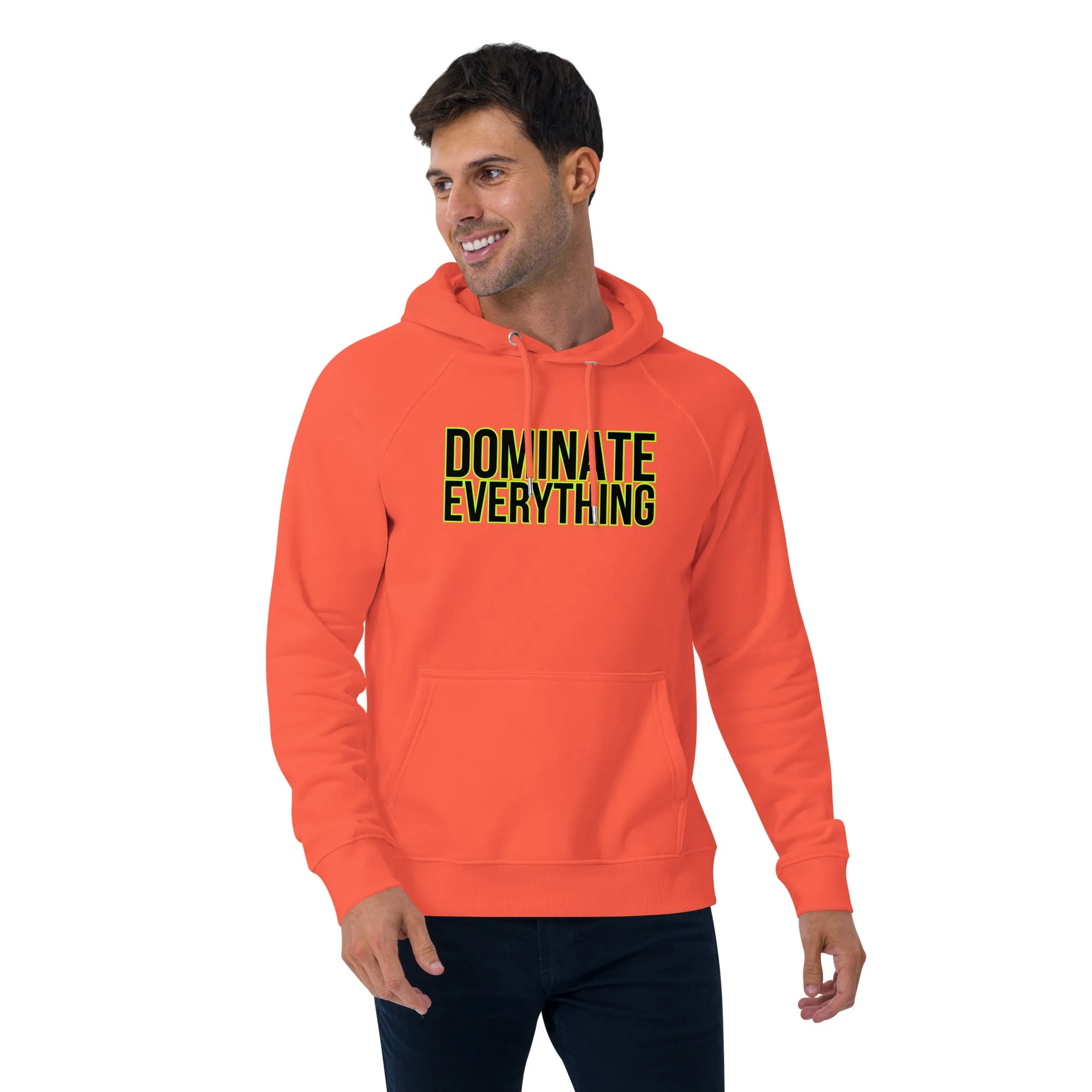 Dominate Everything Unisex eco raglan hoodie