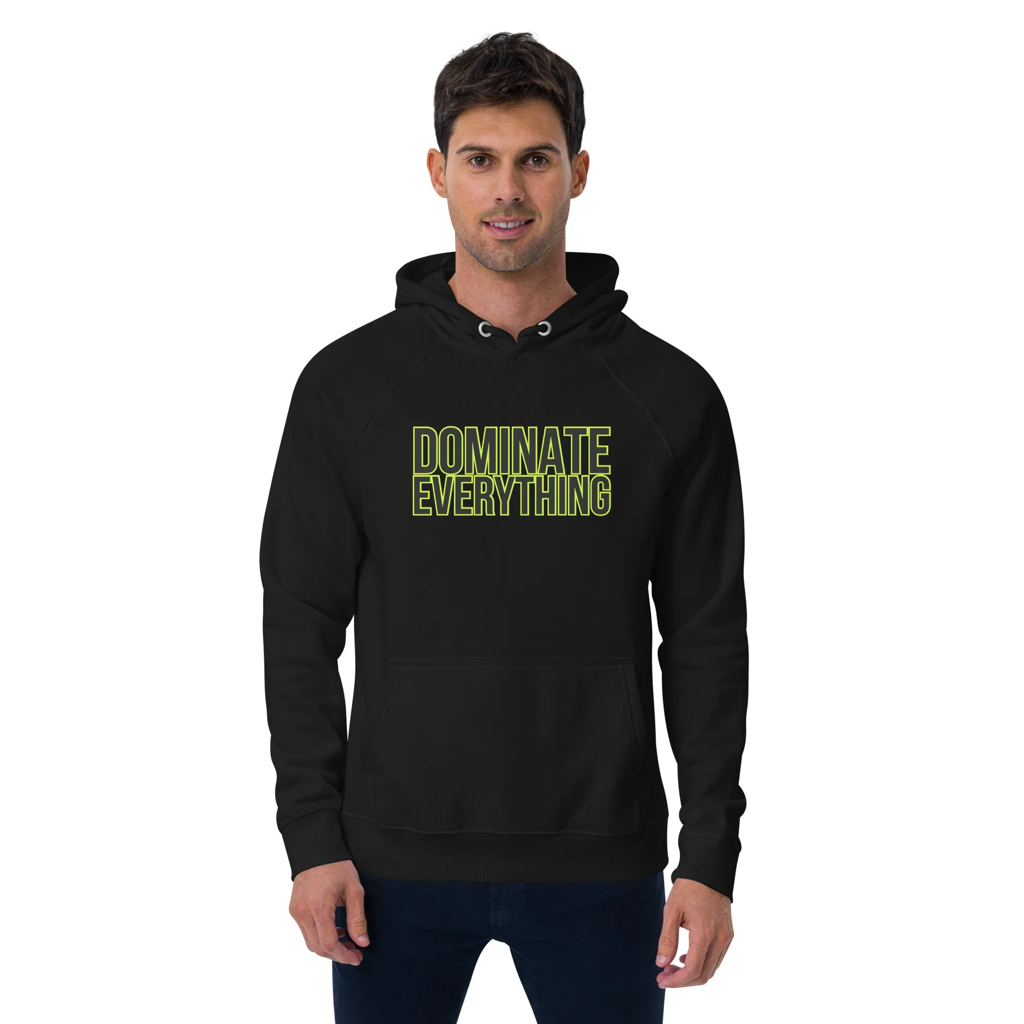 Dominate Everything Unisex eco raglan hoodie