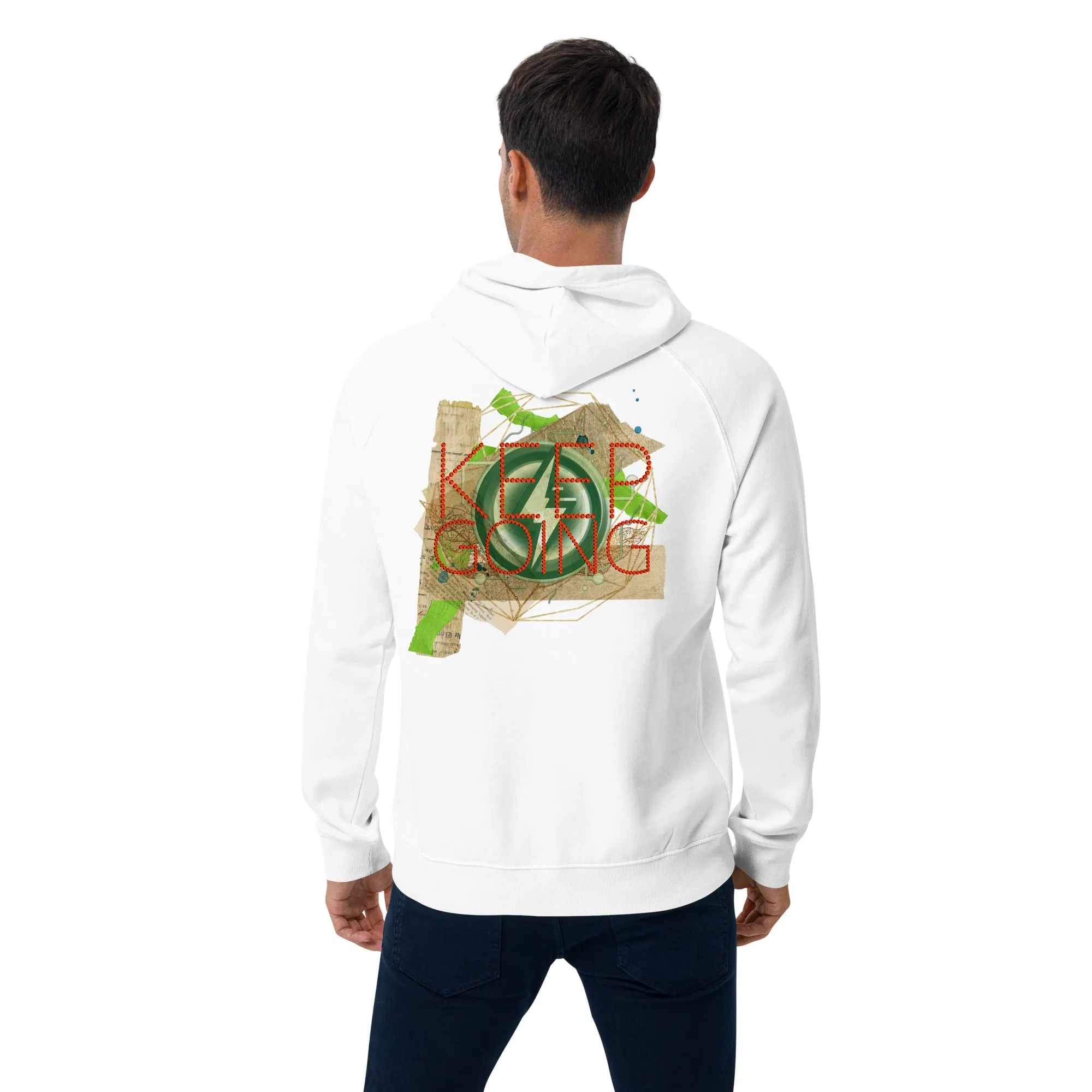 Dominate Everything Unisex eco raglan hoodie