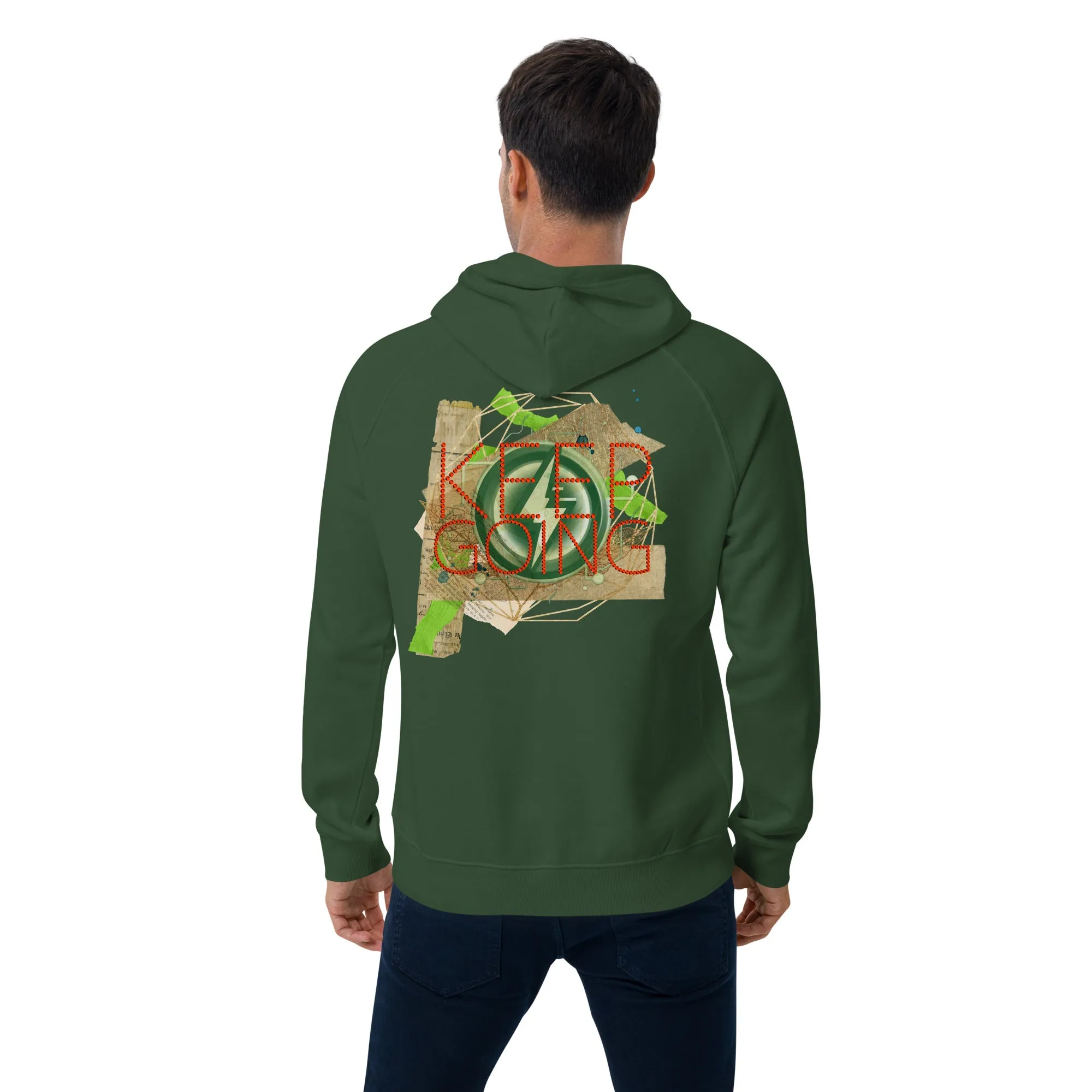Dominate Everything Unisex eco raglan hoodie