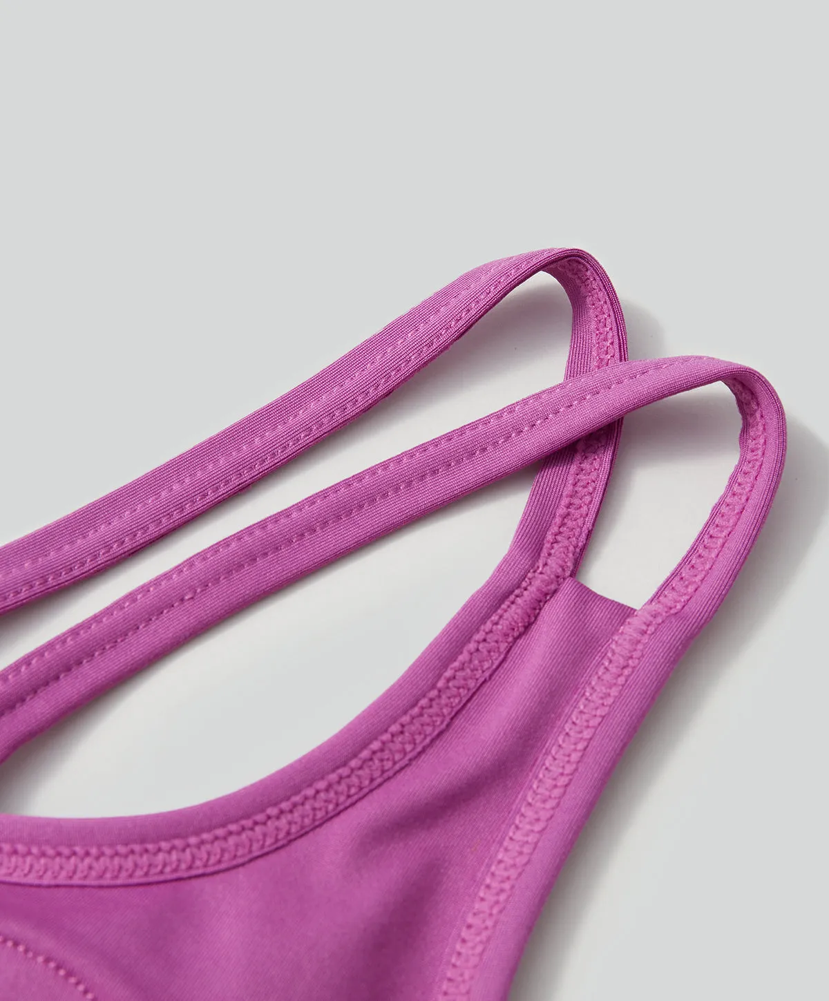 Energized Junior Artletes Strappy Sports Bra with Slogan Elastic Band