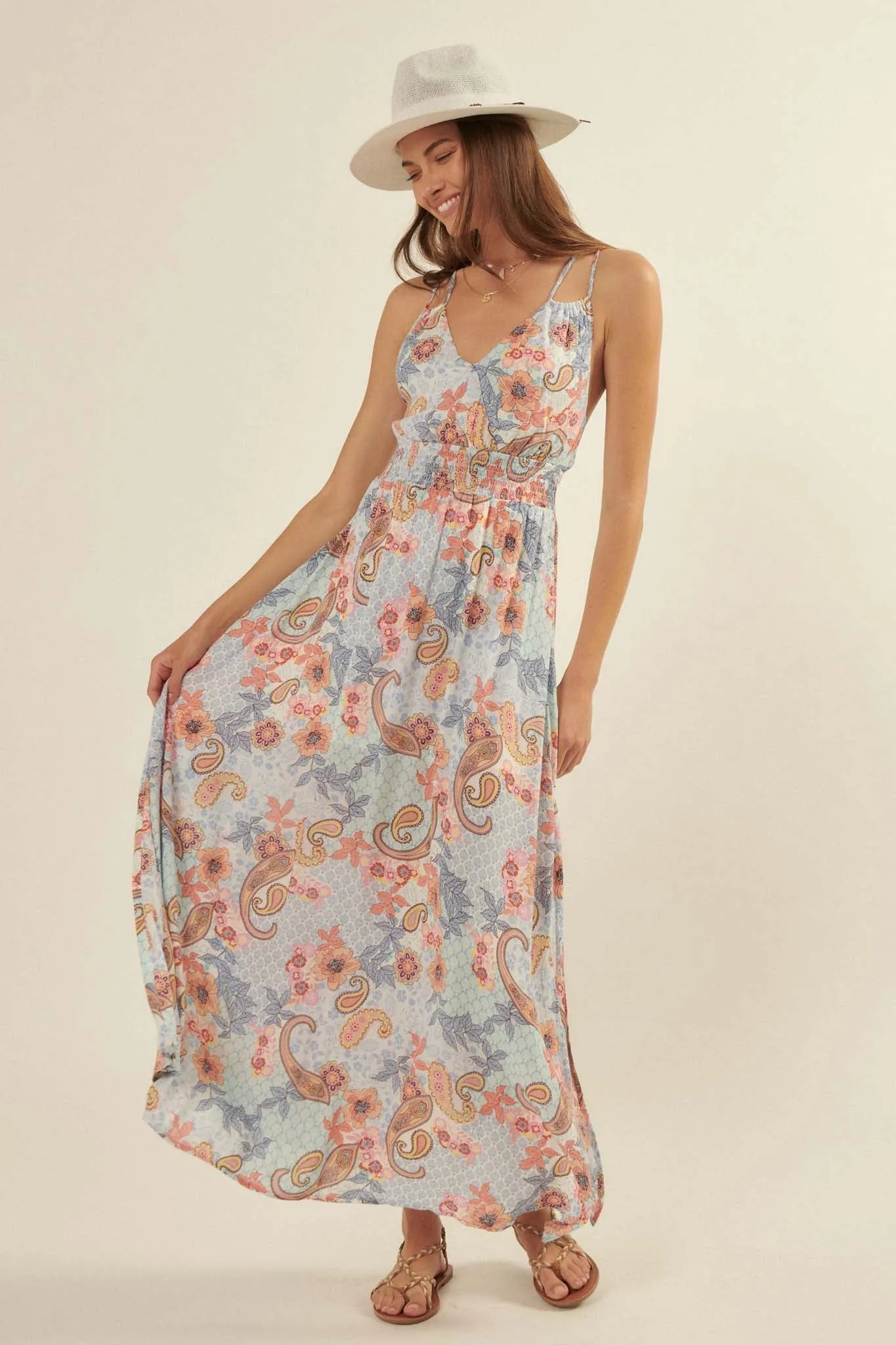 Fantasy Island Paisley Maxi Sundress