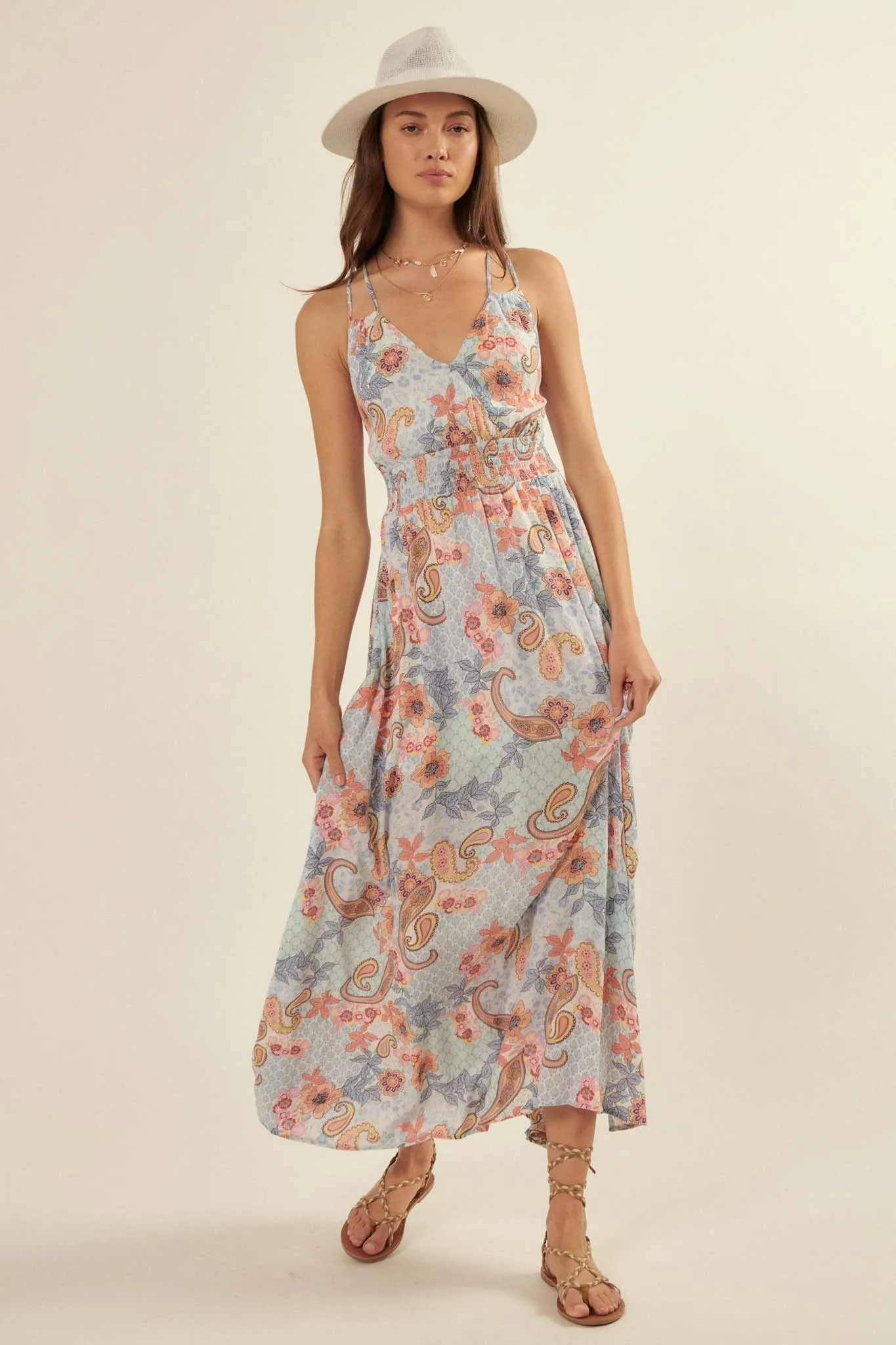 Fantasy Island Paisley Maxi Sundress