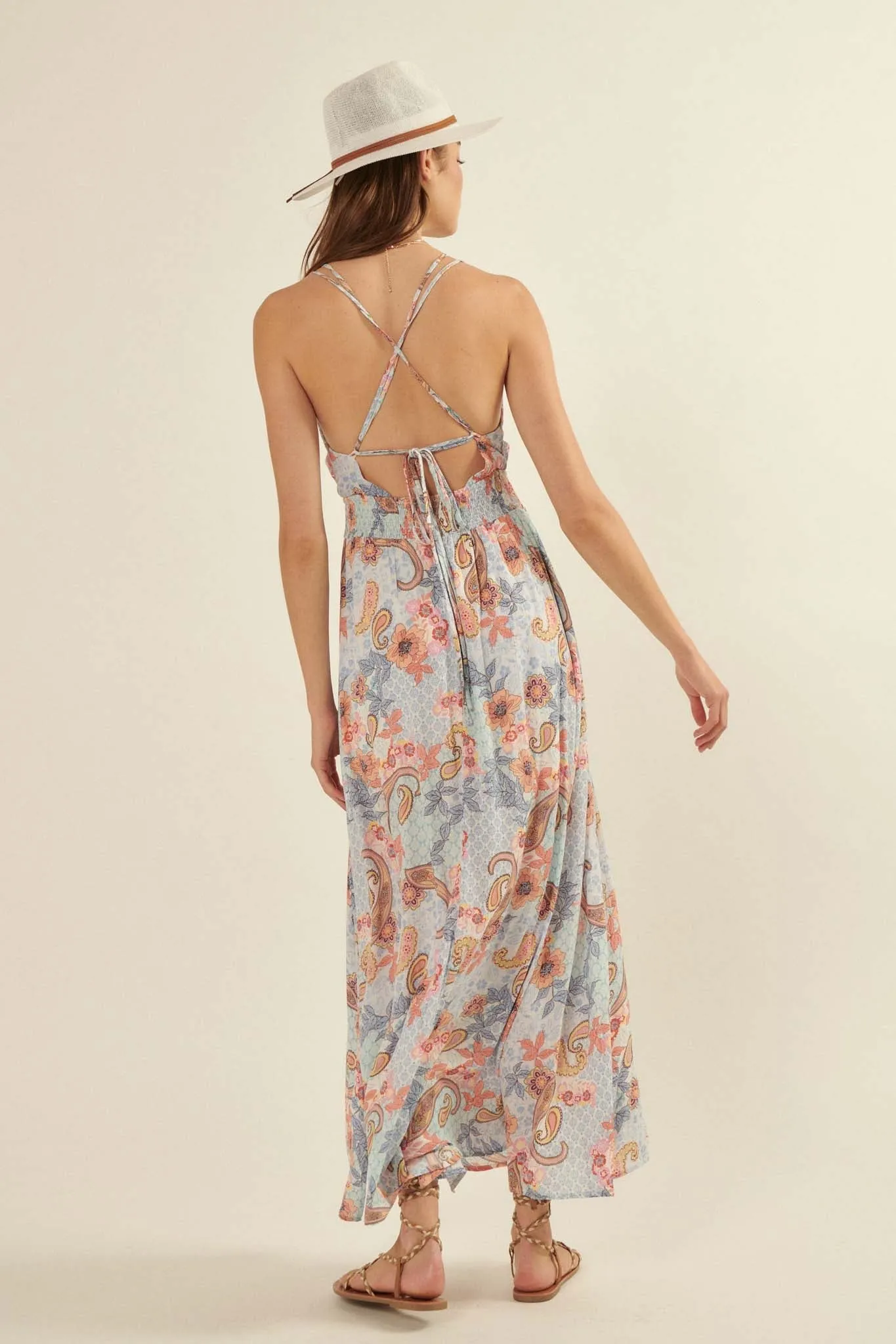Fantasy Island Paisley Maxi Sundress