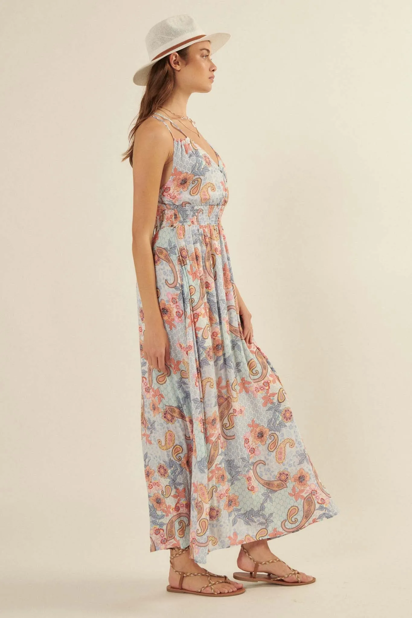 Fantasy Island Paisley Maxi Sundress