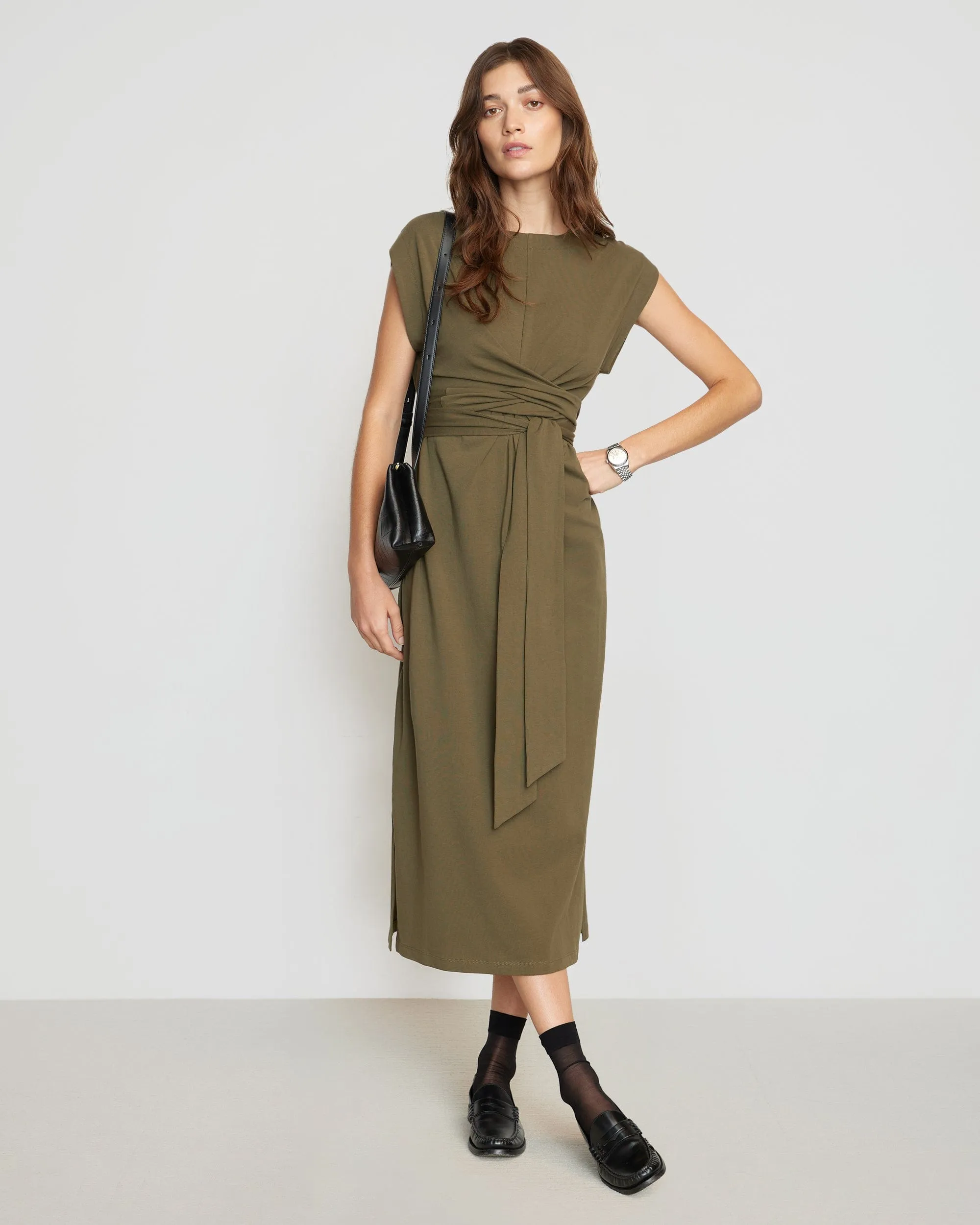 Fei Tie-Front Organic Cotton Dress