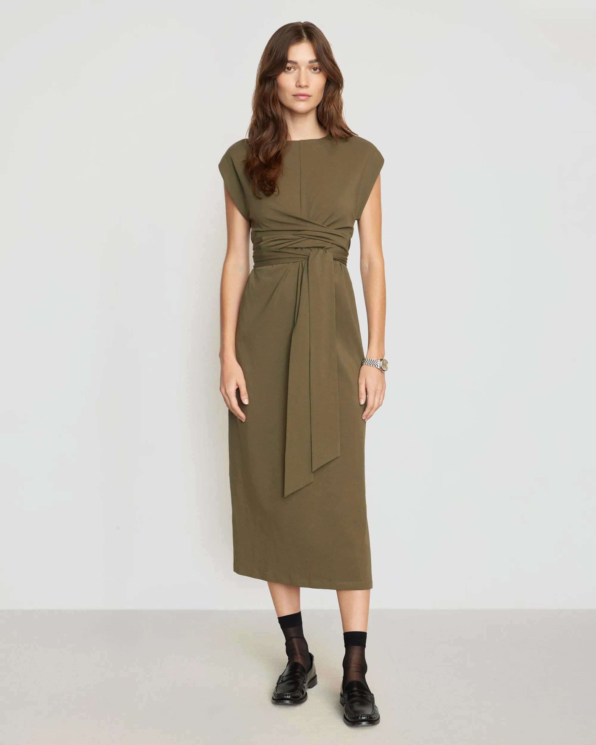 Fei Tie-Front Organic Cotton Dress