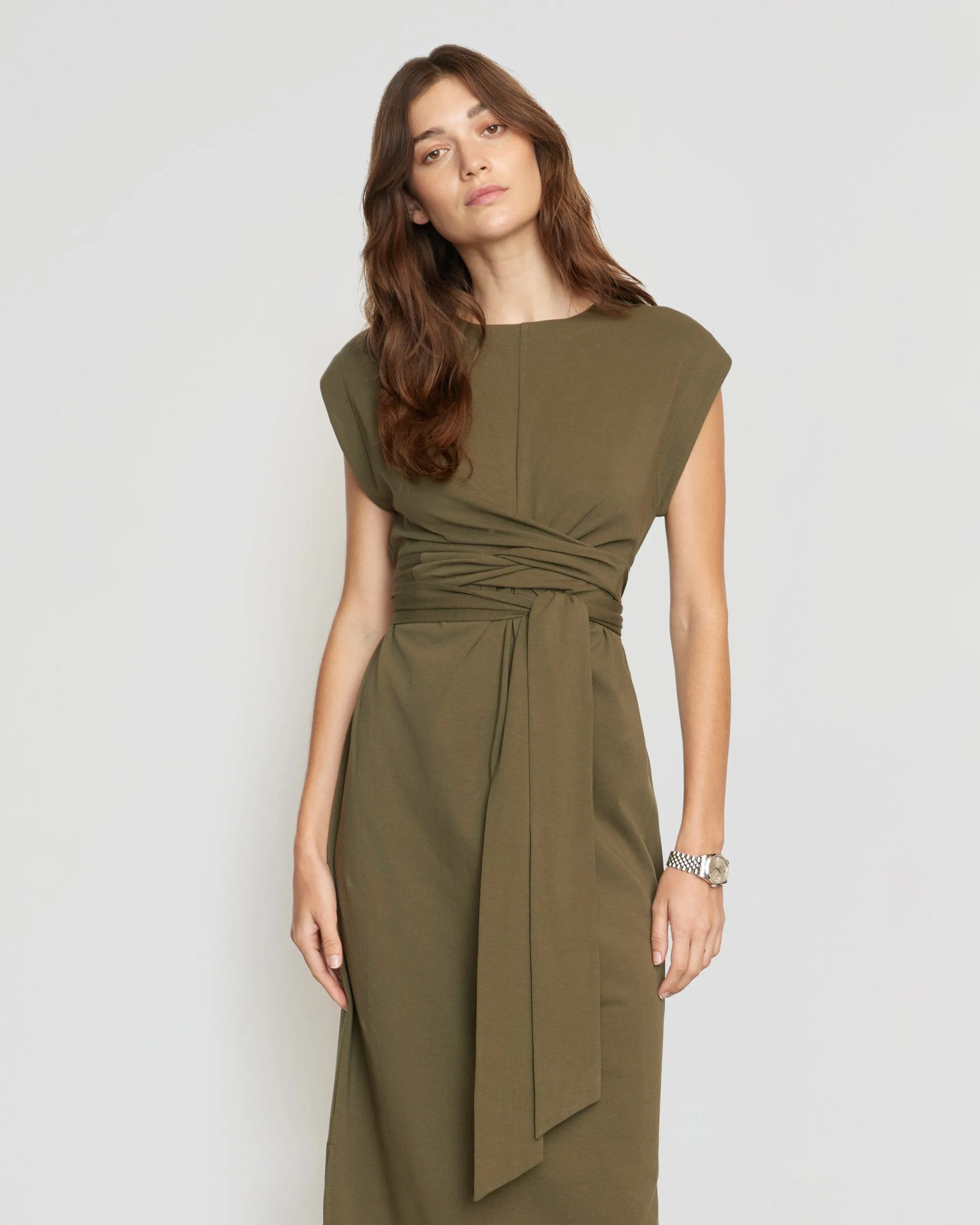 Fei Tie-Front Organic Cotton Dress