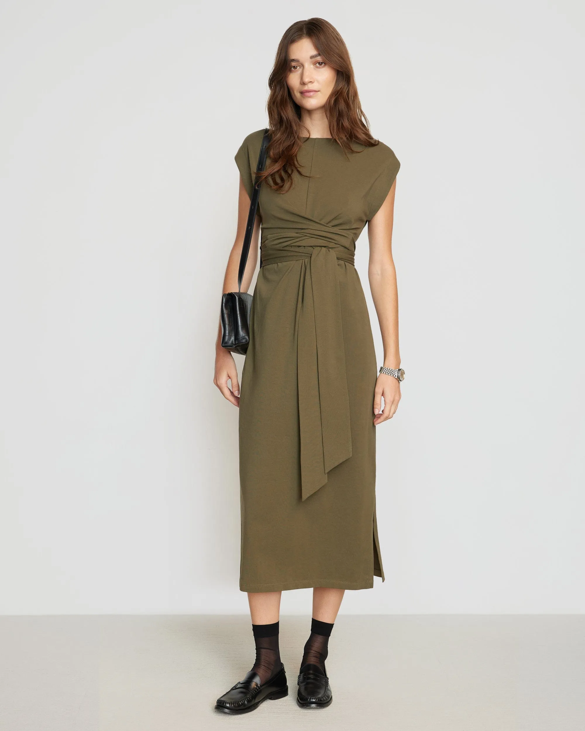 Fei Tie-Front Organic Cotton Dress