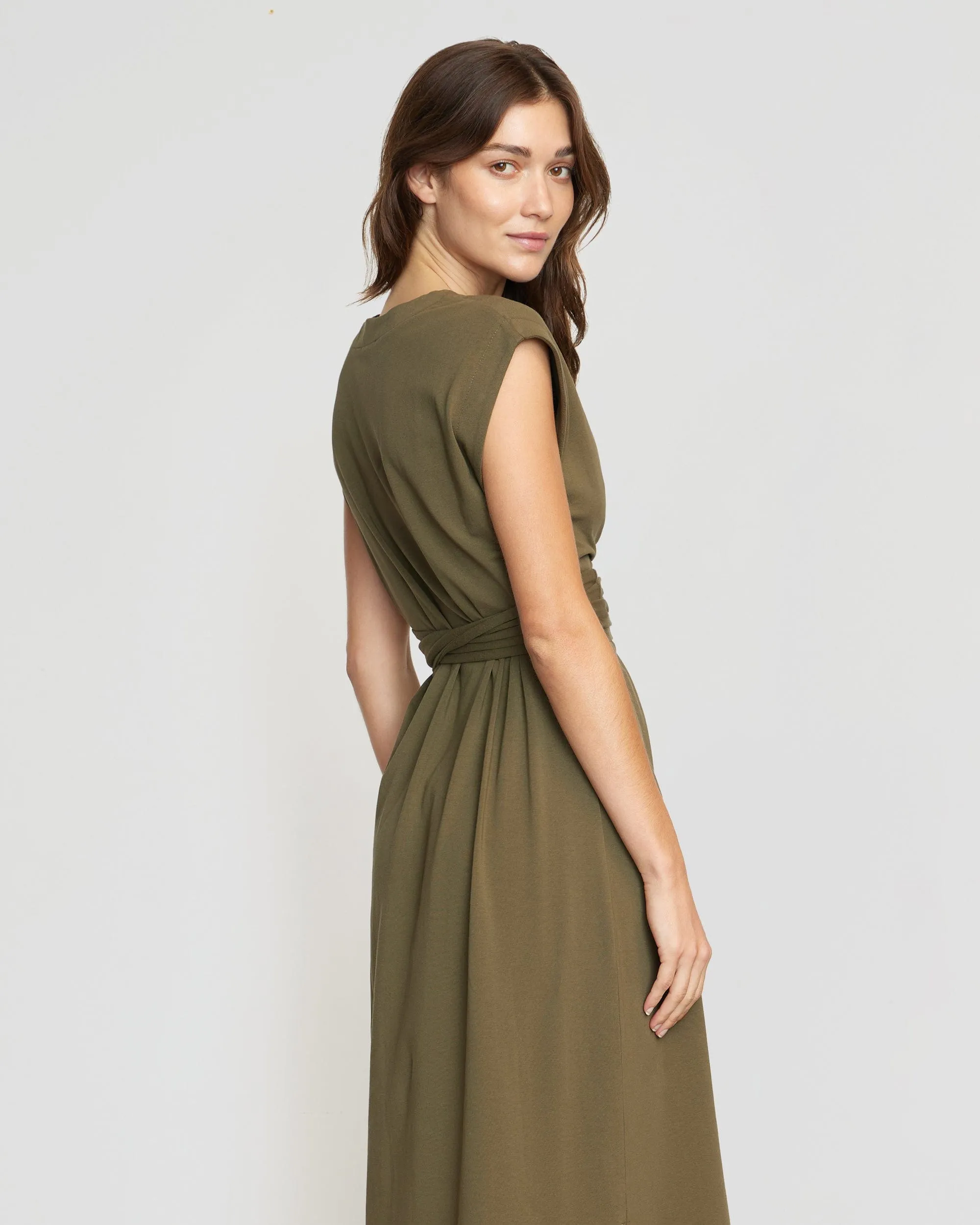 Fei Tie-Front Organic Cotton Dress