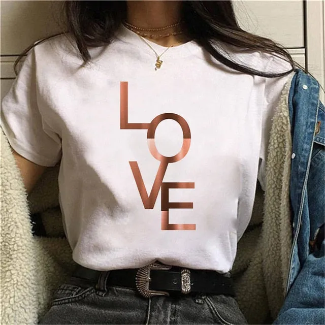 Geometry Printed Women T-Shirt | Women 90s Graphic Shirts | Short Sleeve Female Shirt | Harajuku Tops Tee | Pattern design Shirts for Ladies
