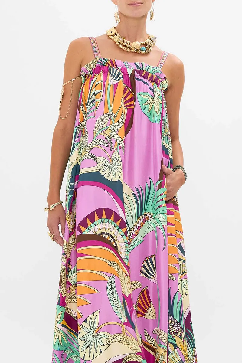 Giza Goddess Wide Strap Sundress