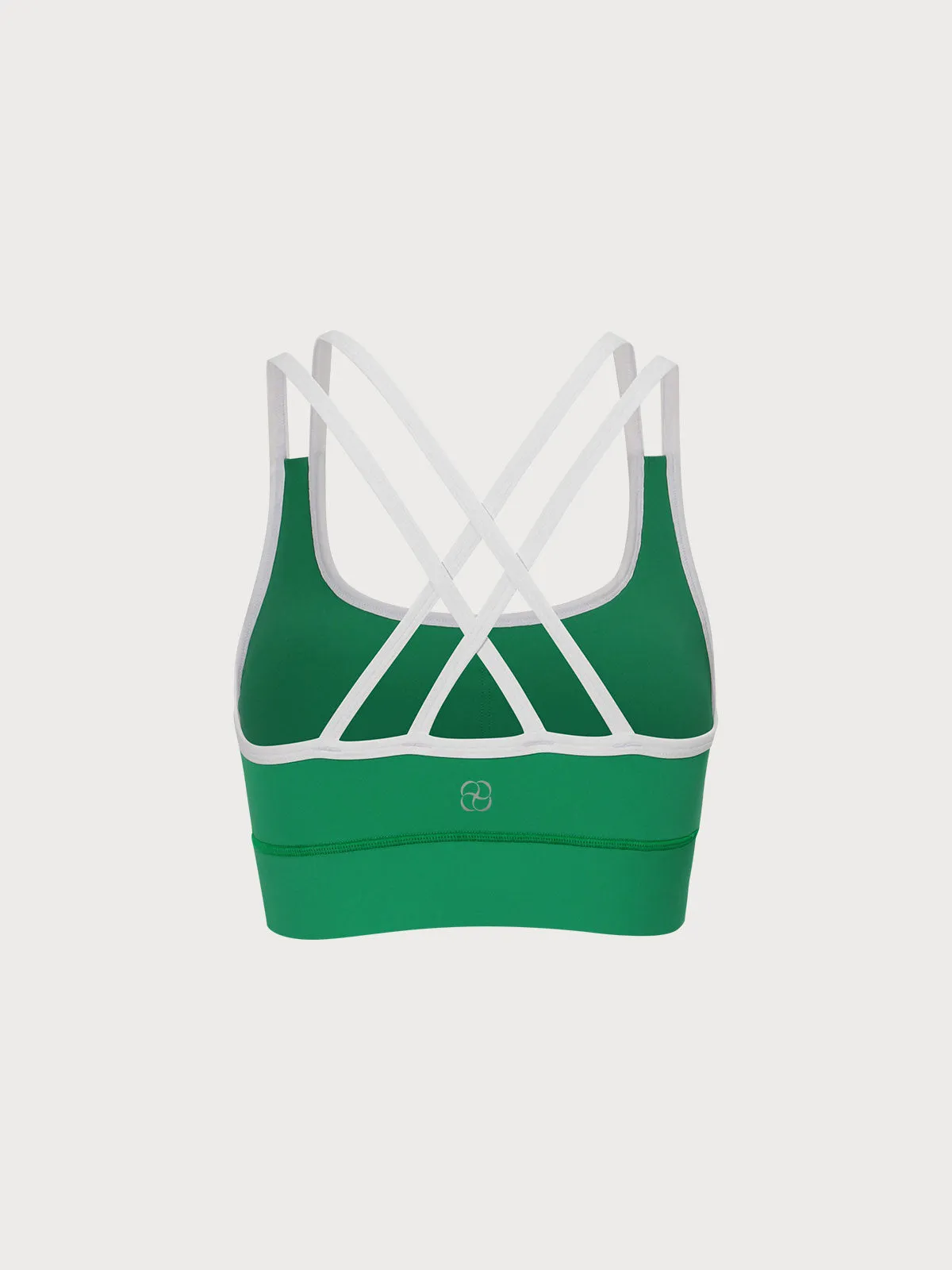 Green X Cross Lycra® Sports Bra