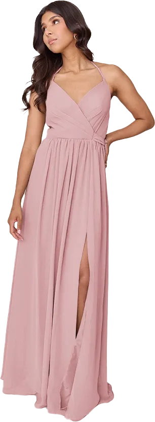 Hannah Chiffon Faux Wrap Dress | Made To Order